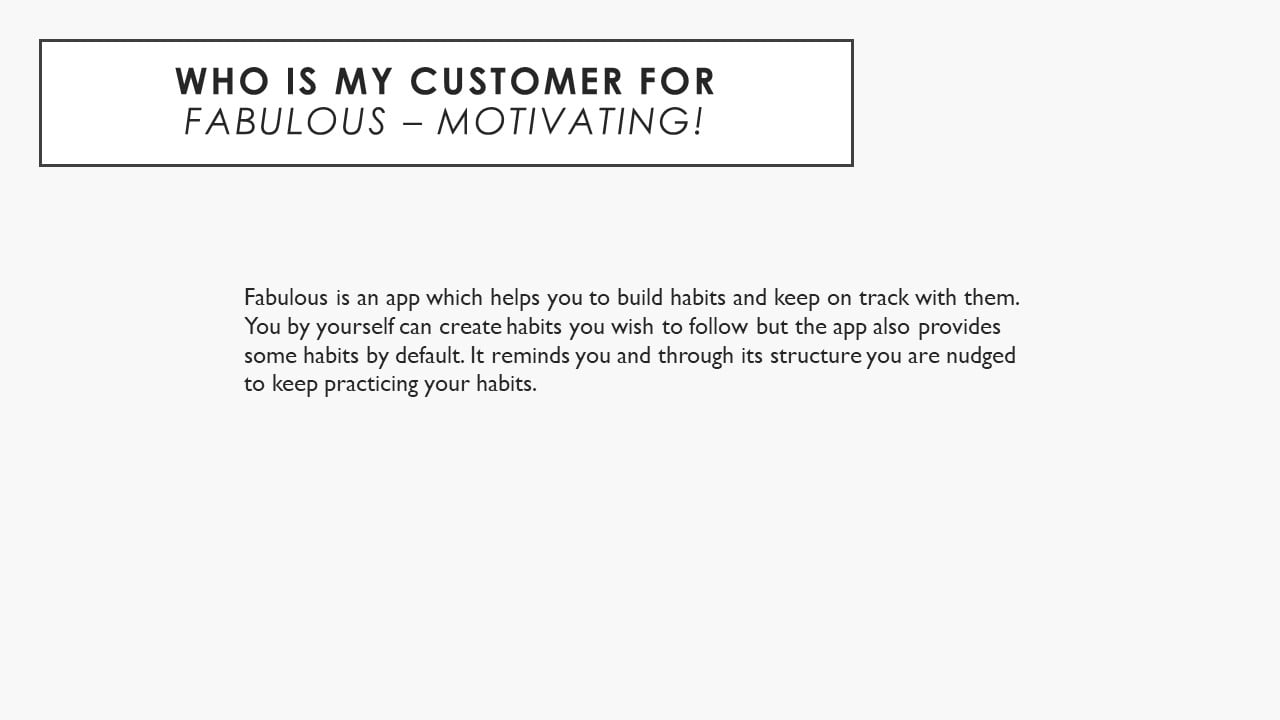 Persona project of the app
