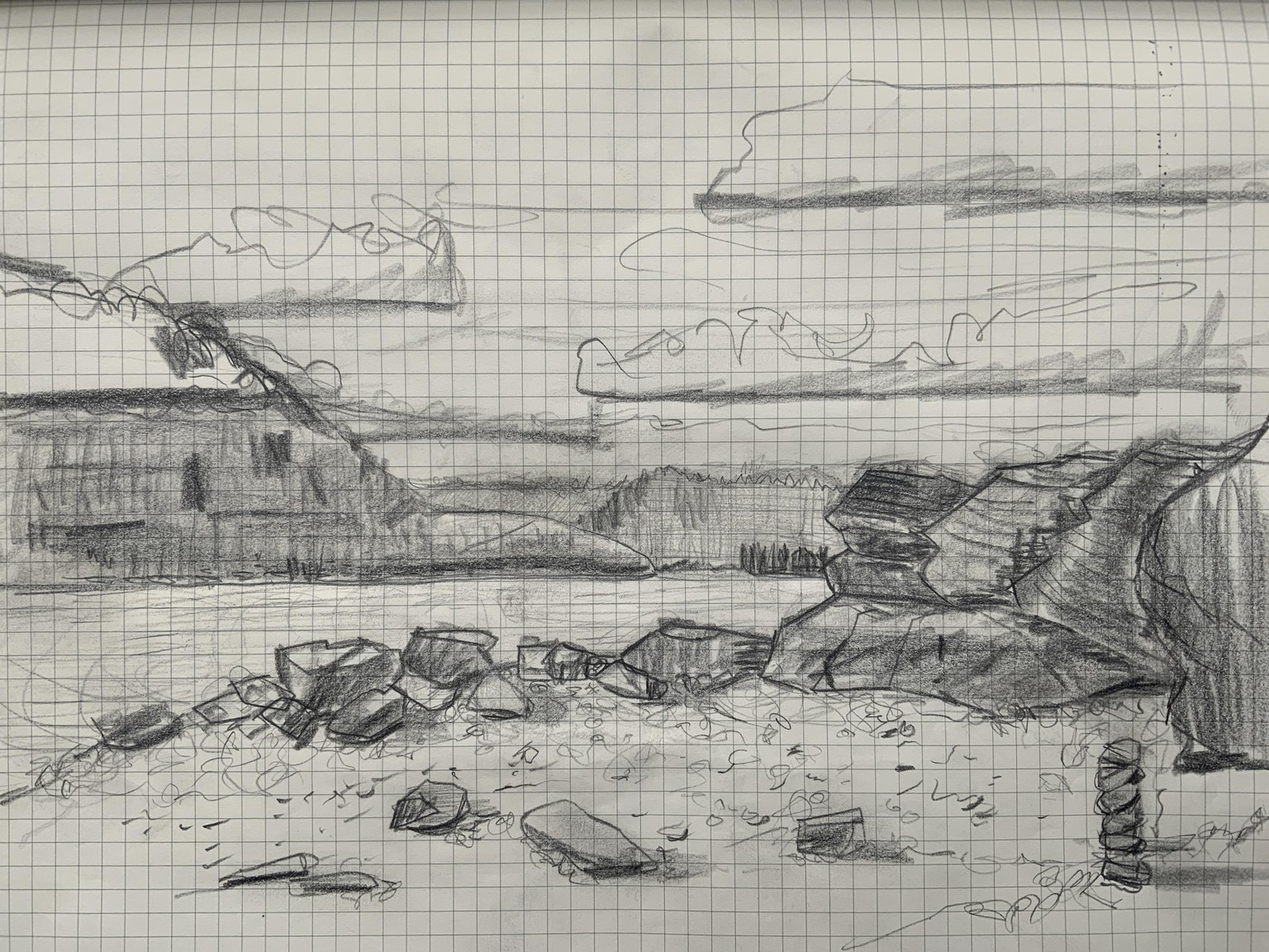 One pencil landscape in BC - image 1 - student project