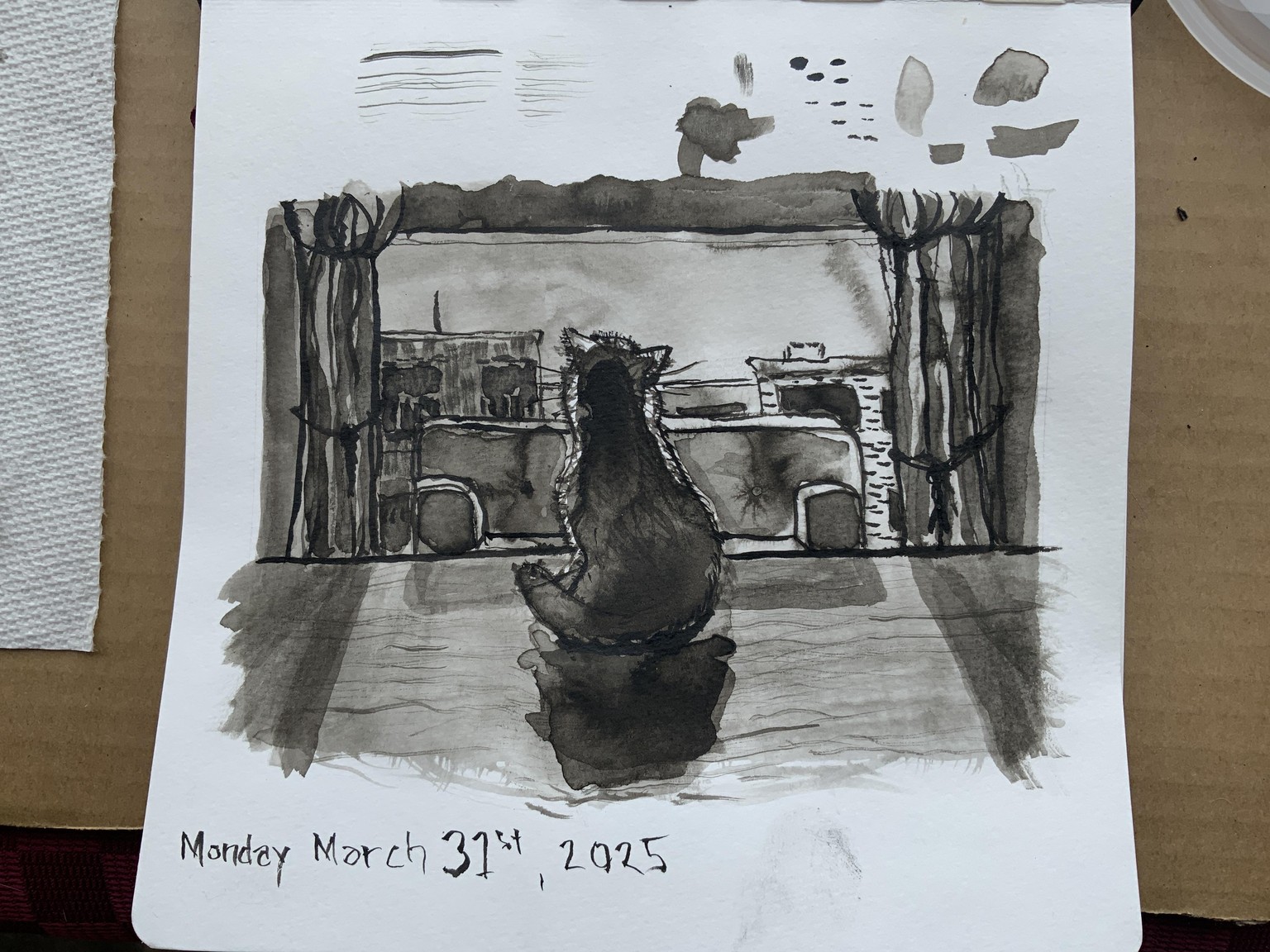 Cat ponders pushing couch out the window - image 1 - student project