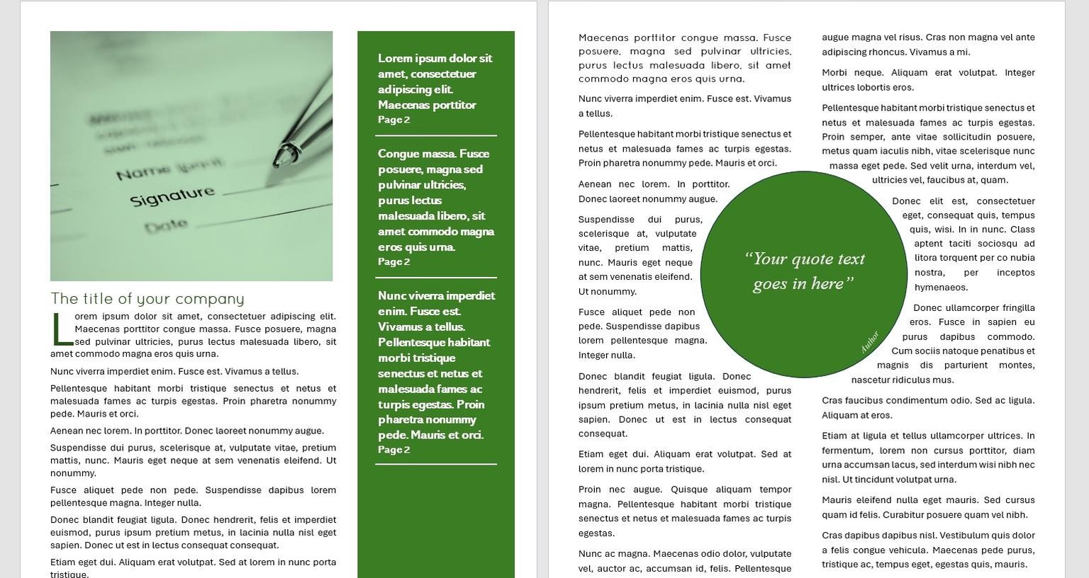 Company's newsletter - image 1 - student project