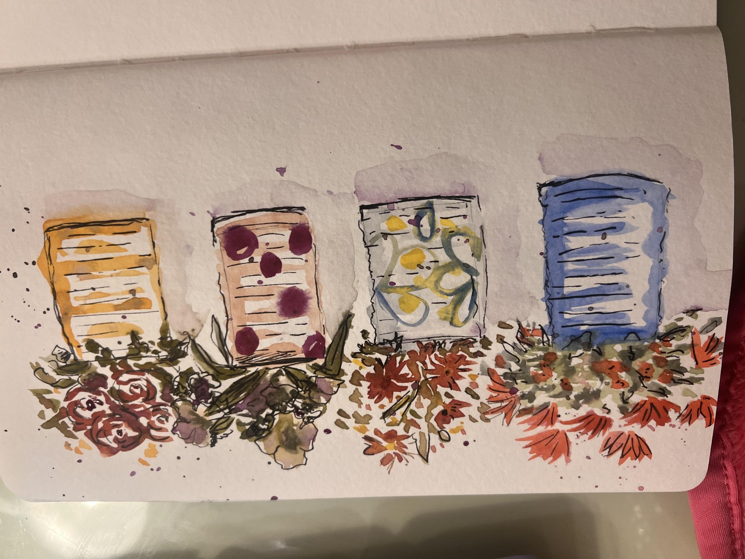 Watercolor and pen - image 1 - student project