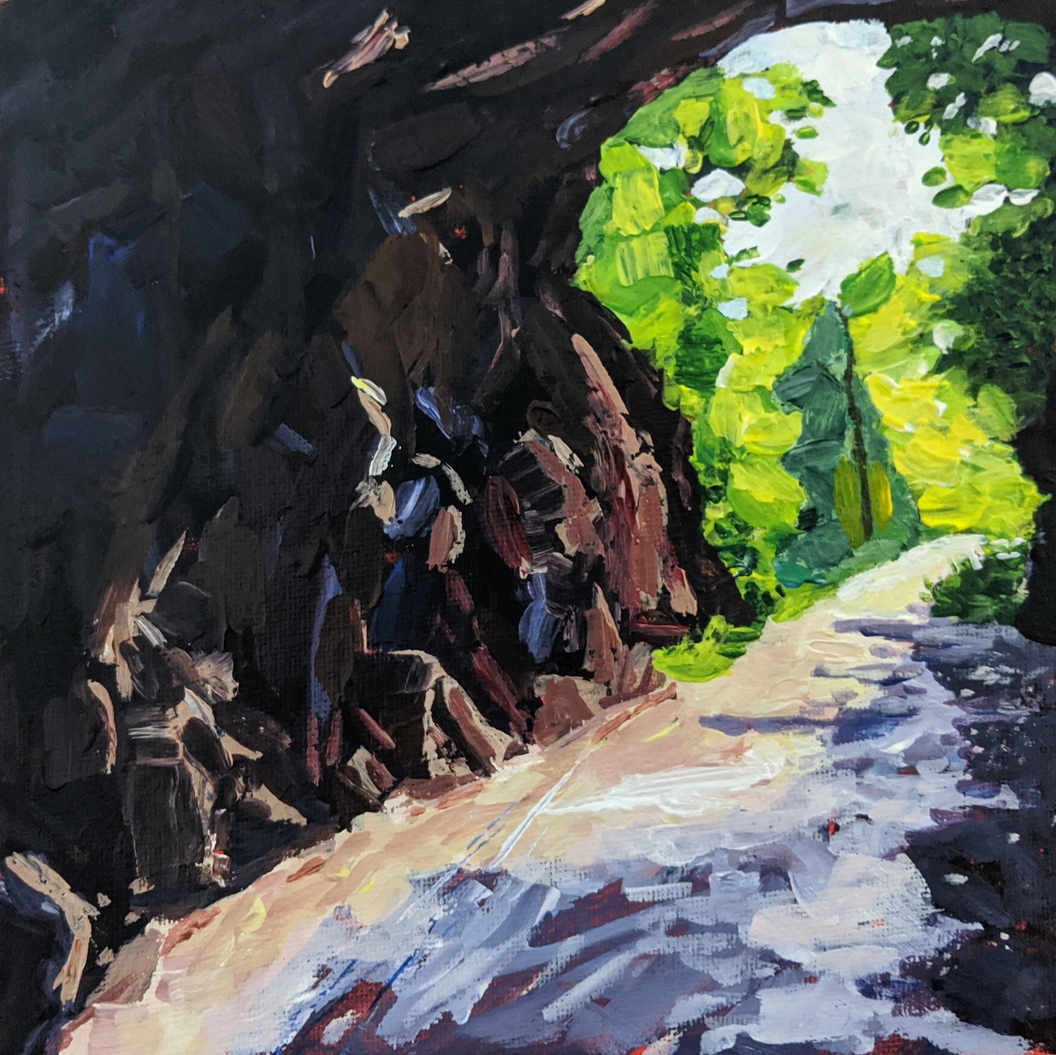 Blackwater Creek Notan/Painting - image 3 - student project