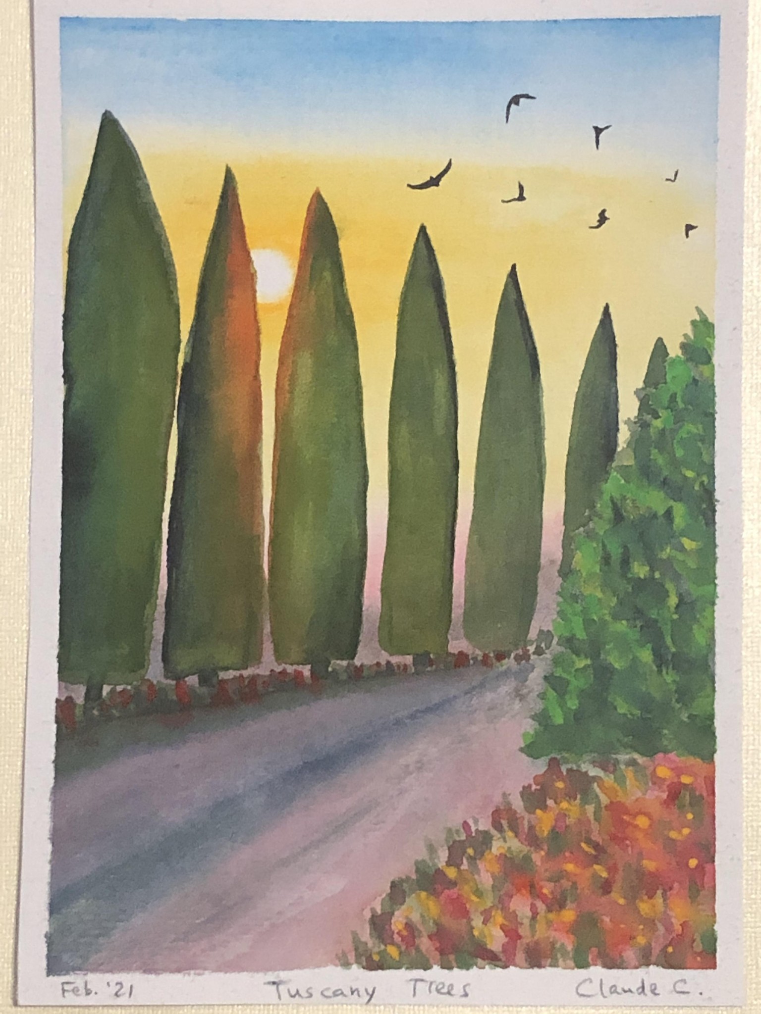 Waterfalls and Tuscan Trees - image 2 - student project