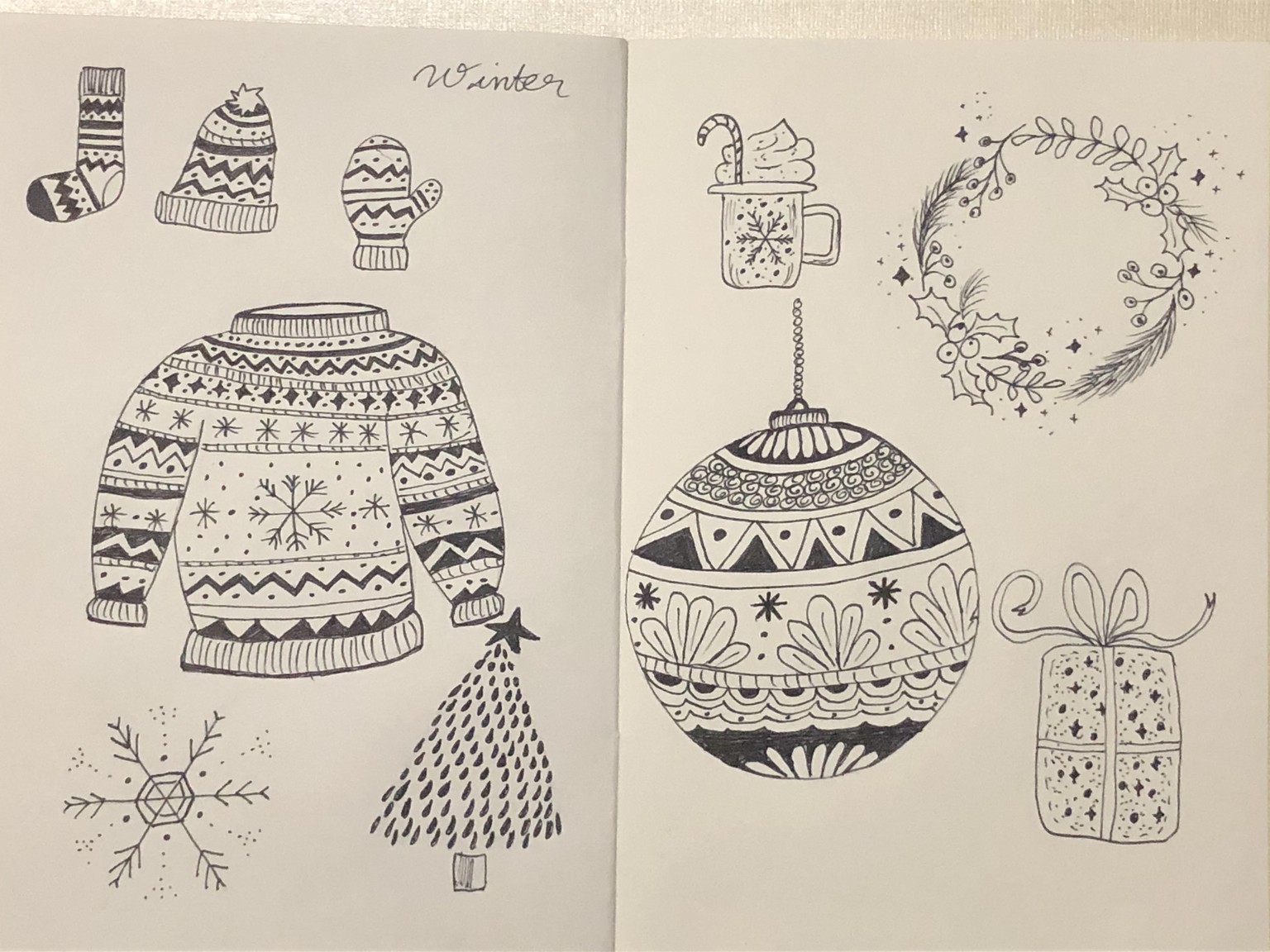 Winter Doodles! - image 1 - student project