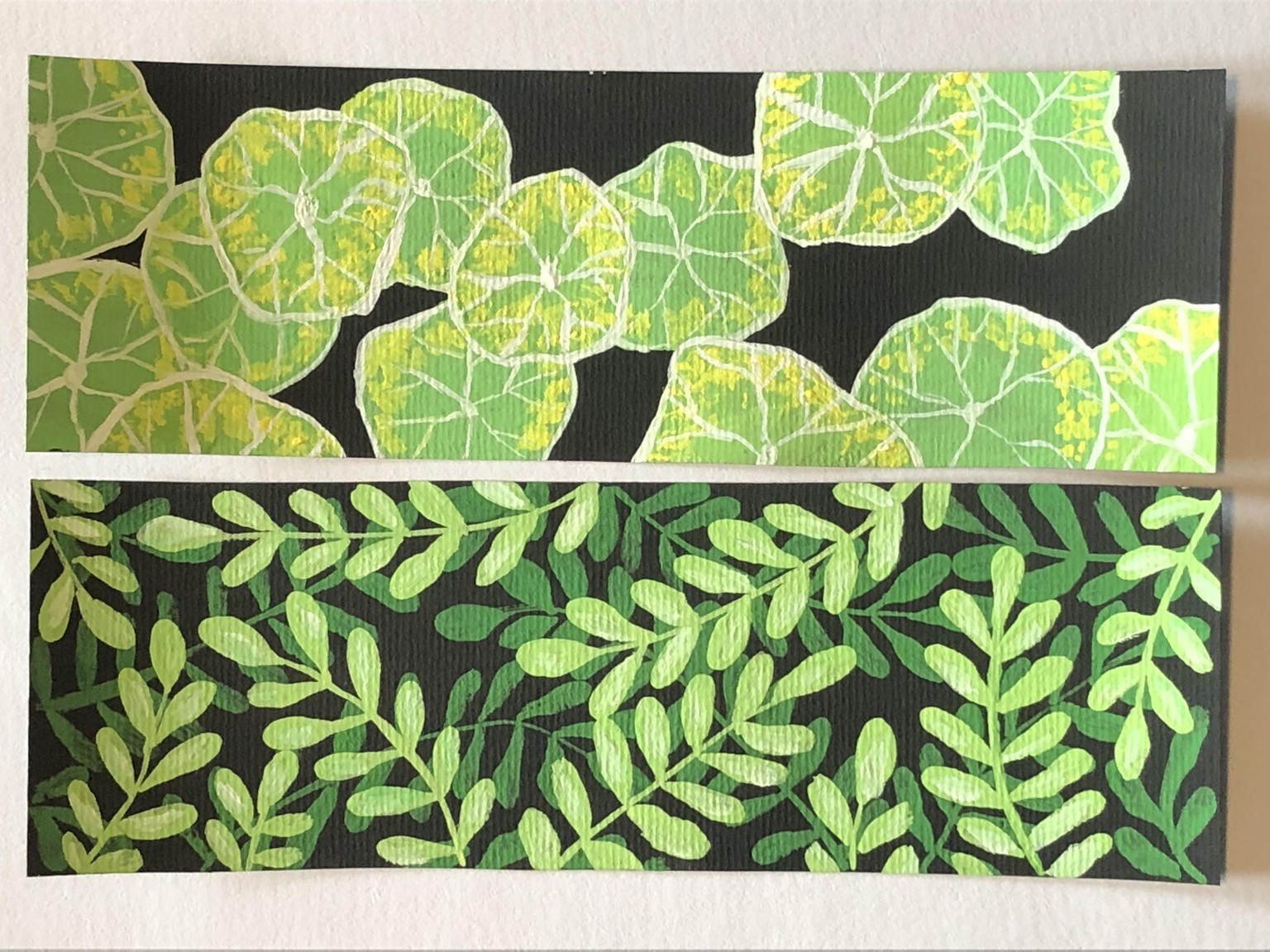 Leaf Pattern Bookmarks - image 1 - student project