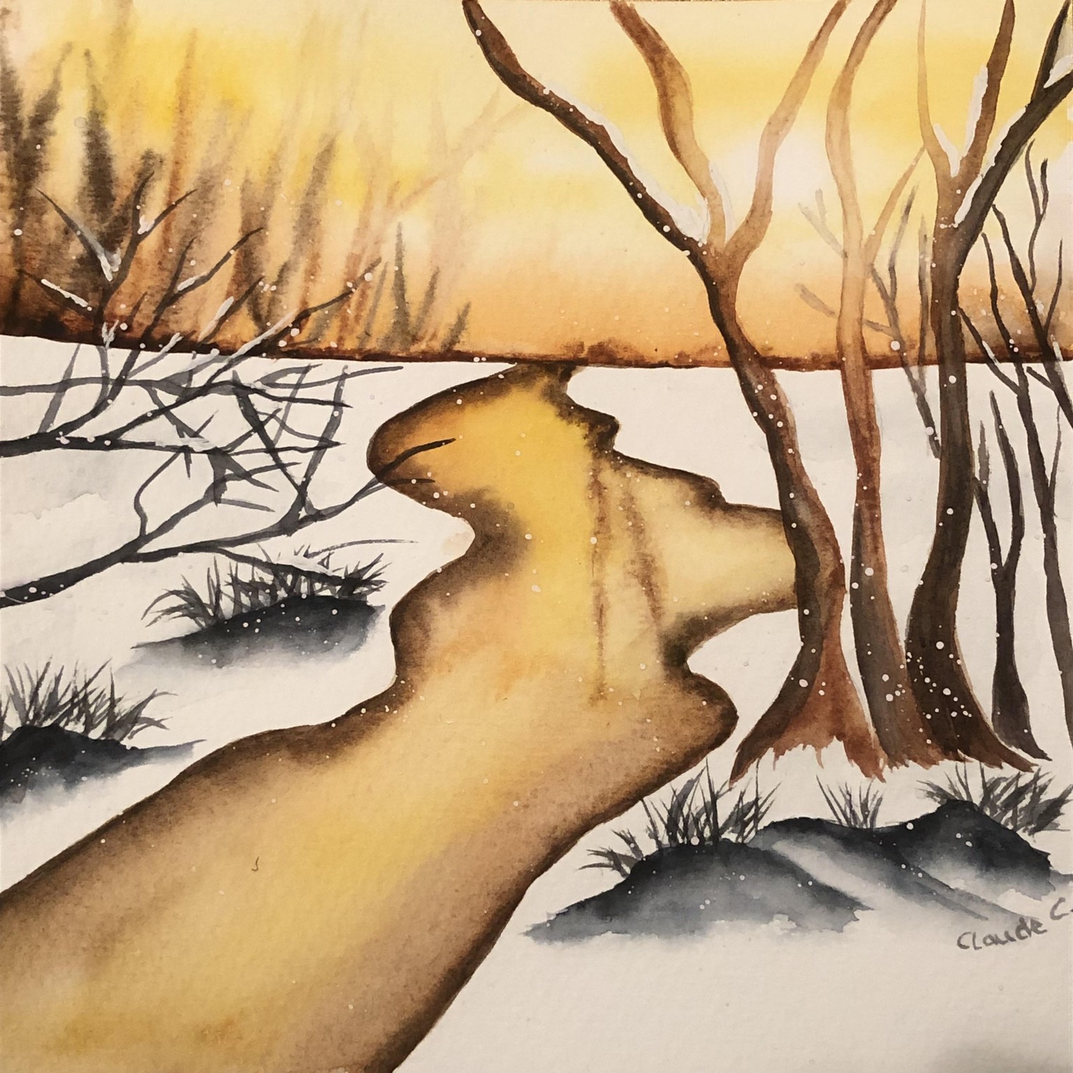 Glowing Morning Light Landscape - image 1 - student project