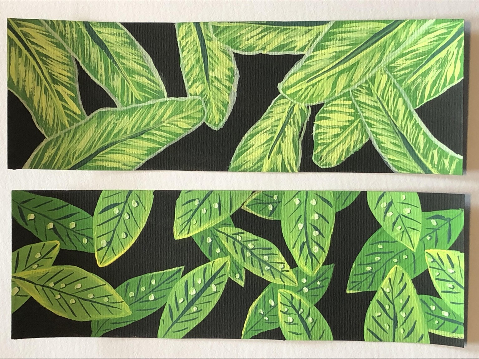 Leaf Pattern Bookmarks - image 2 - student project