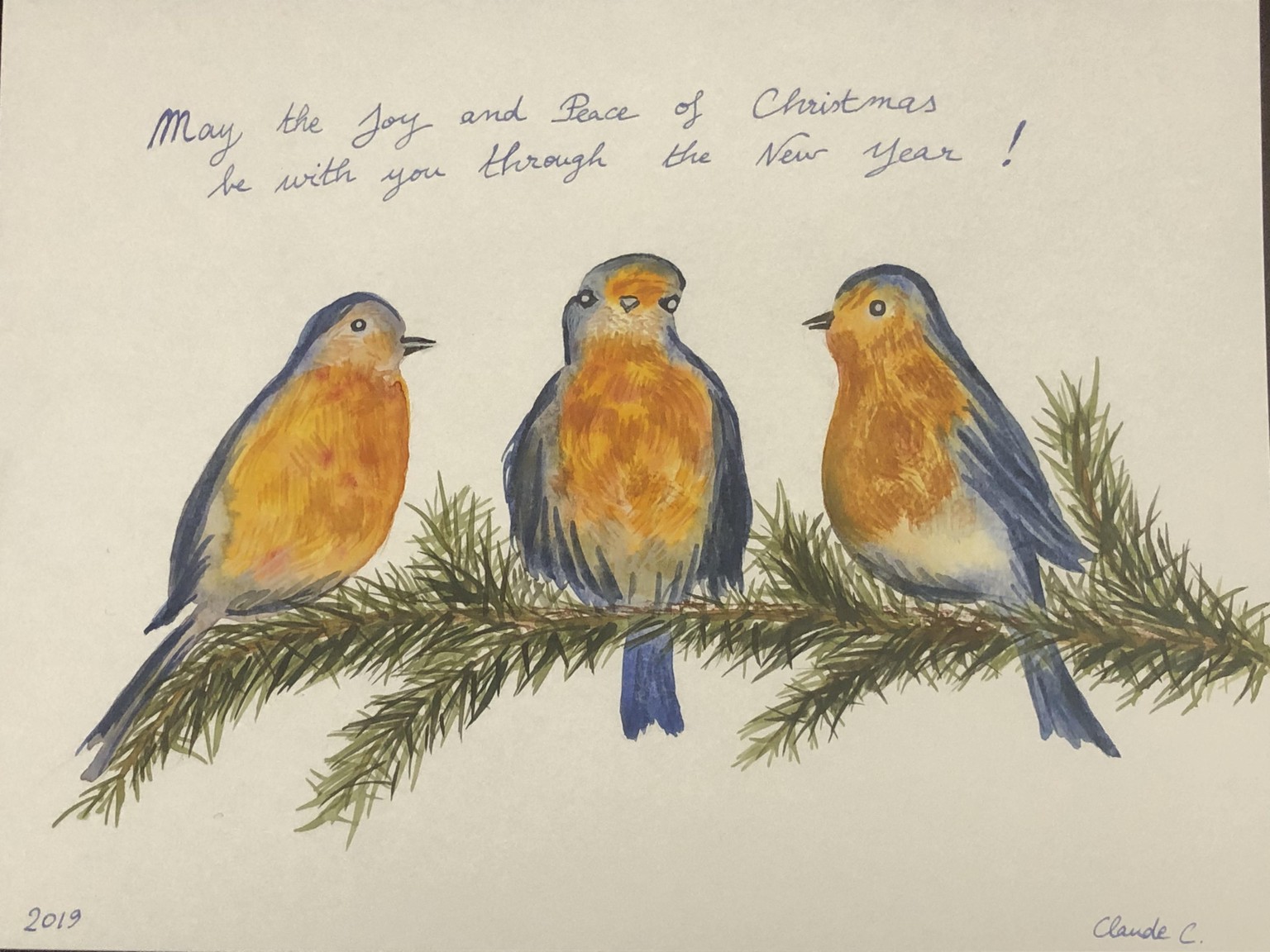 Winter illustrations into Christmas cards - image 3 - student project