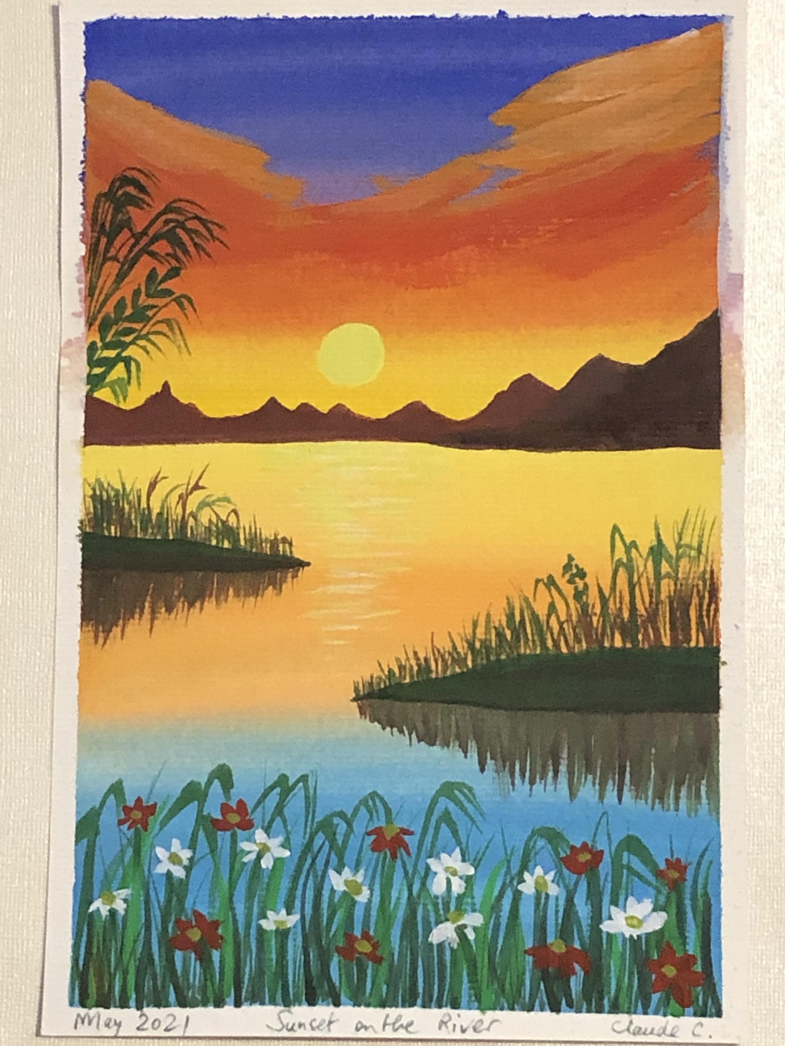 Sunset on the River - image 1 - student project