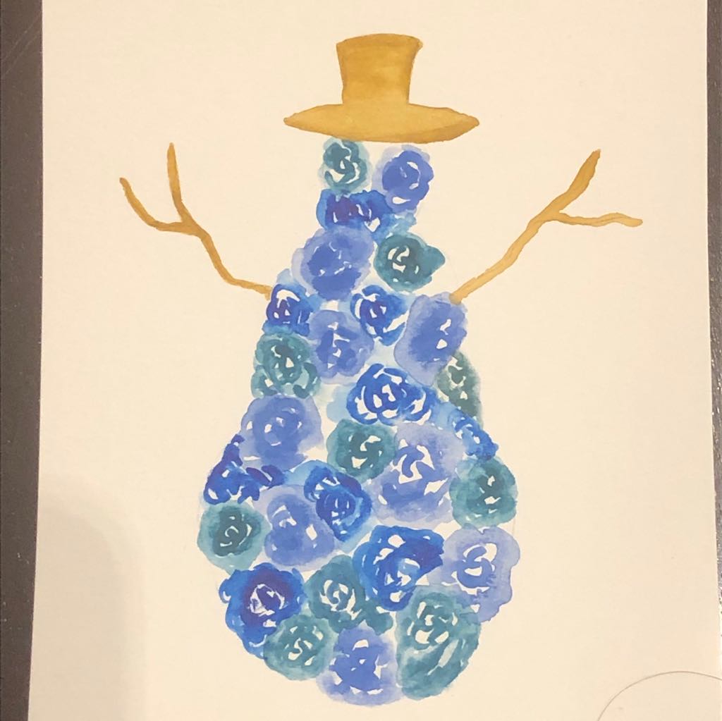 Christmas Floral Silhouettes; great Christmas cards! - image 3 - student project