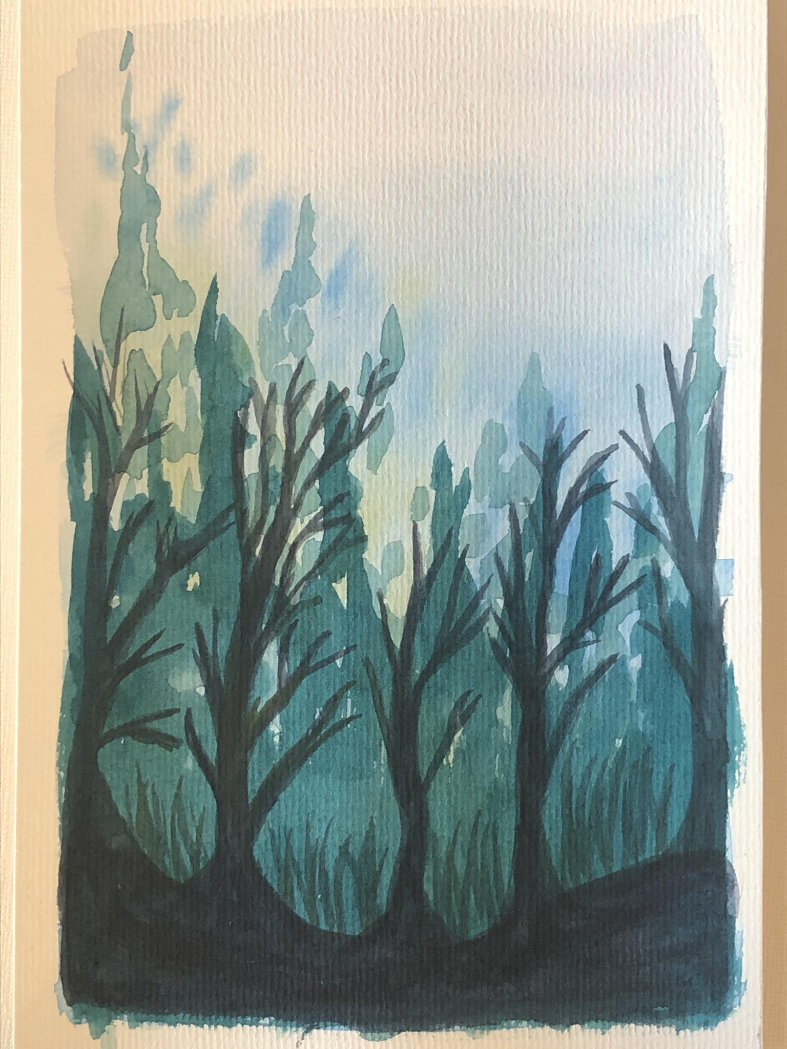 Watercolor value studies and edge control - image 2 - student project
