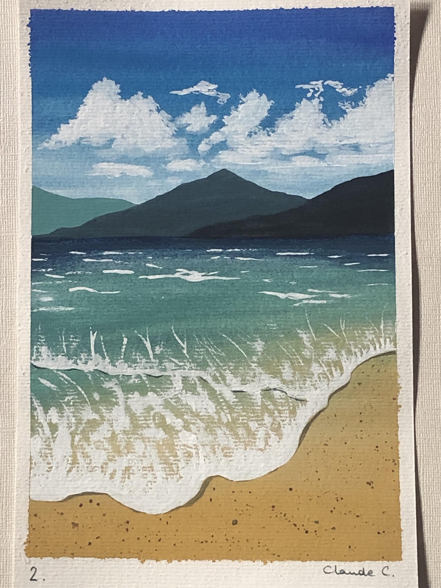 Tropical Beach Landscapes with Gouache - image 2 - student project