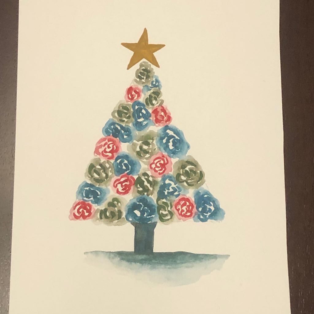 Christmas Floral Silhouettes; great Christmas cards! - image 2 - student project