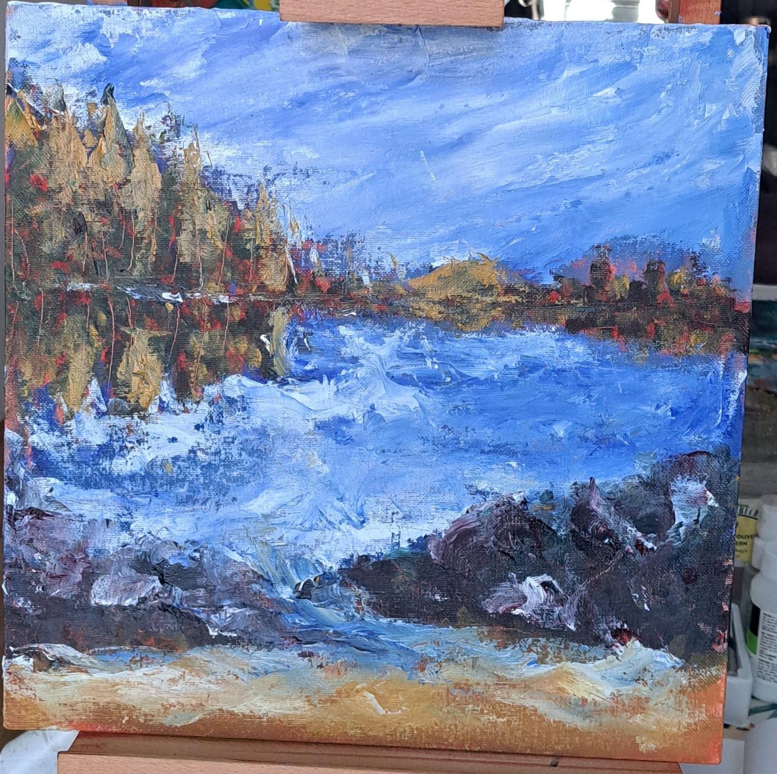 Trying water mixable oil painting - image 1 - student project