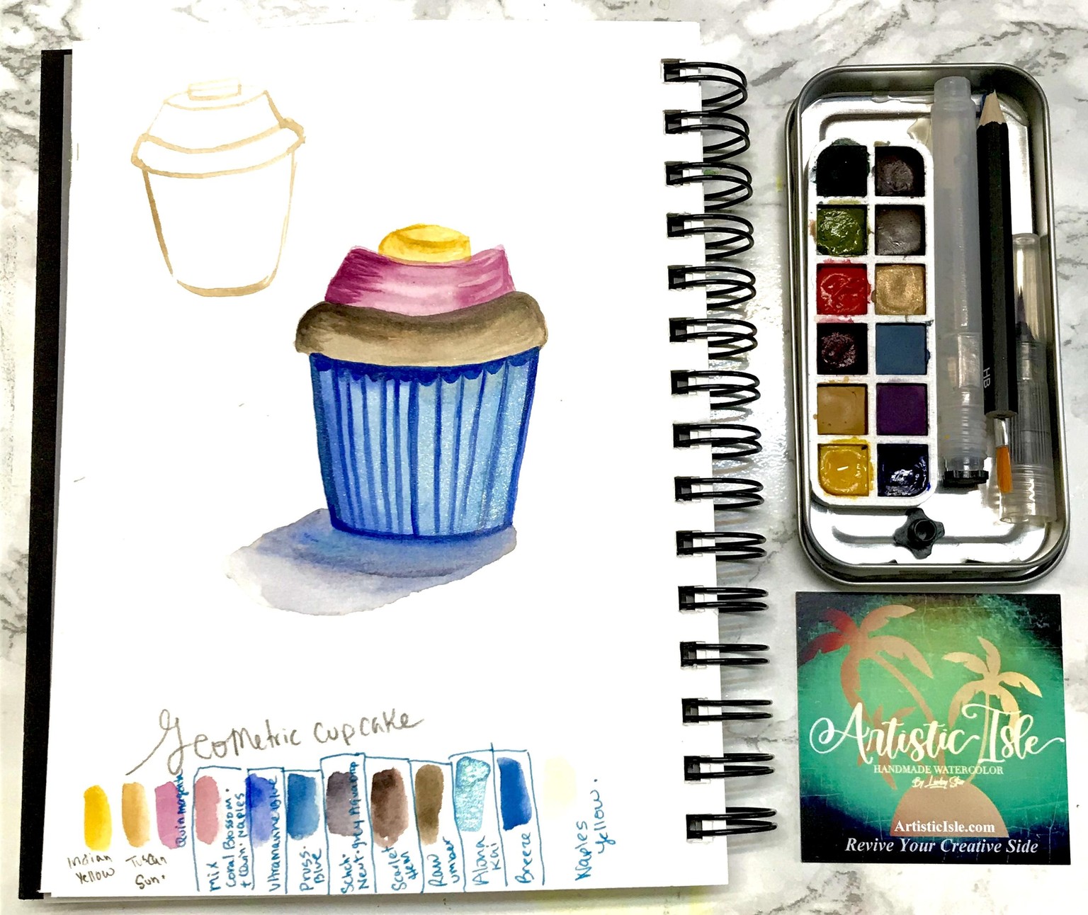 Sweet cupcake with naphthal red - image 5 - student project