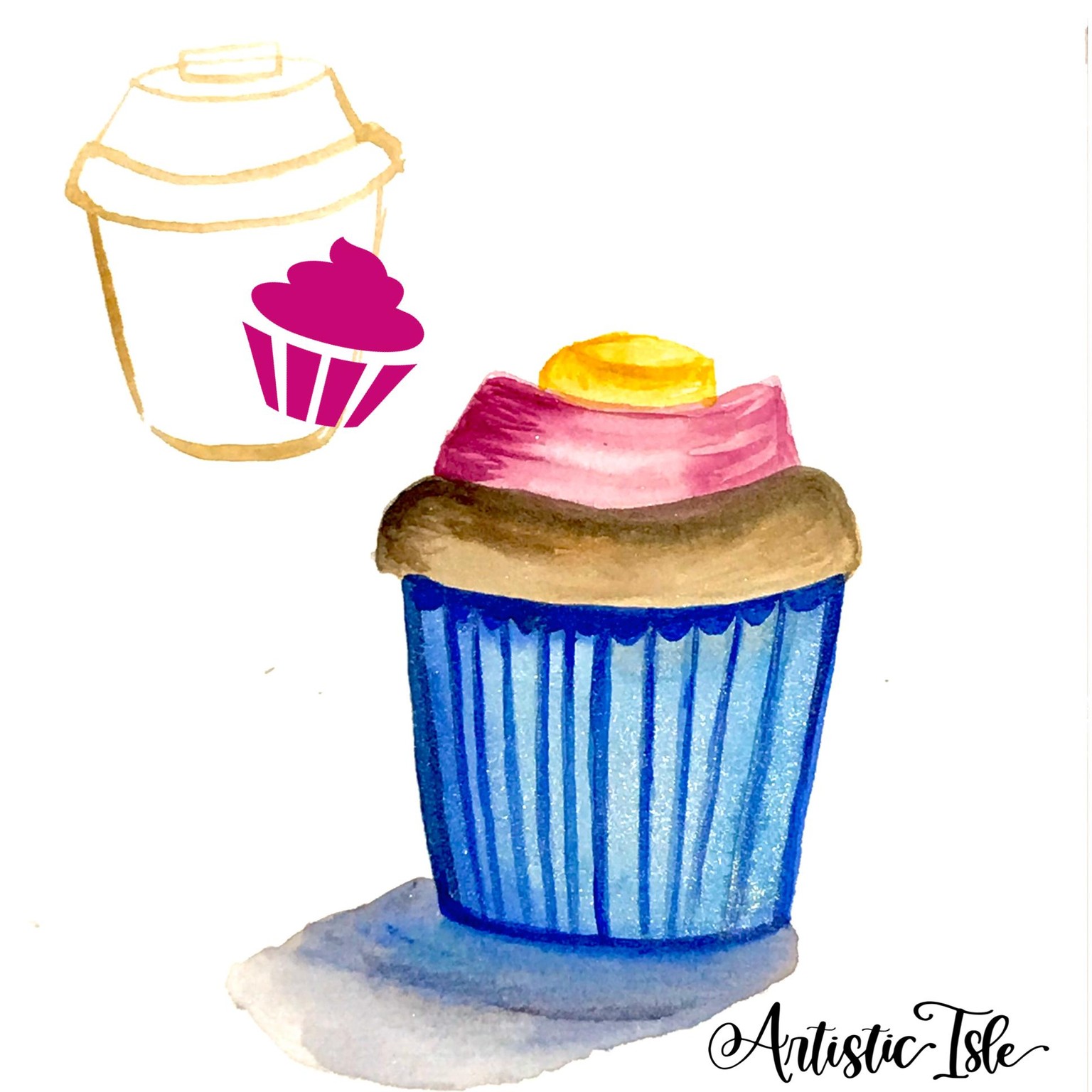 Sweet cupcake with naphthal red - image 4 - student project