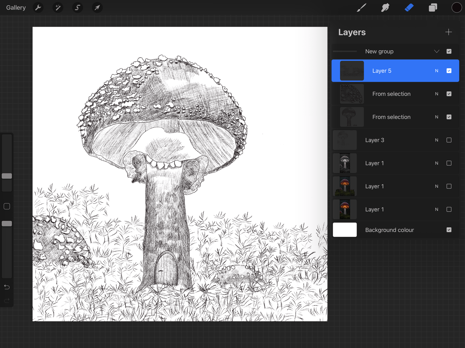 A mushroom home - image 2 - student project