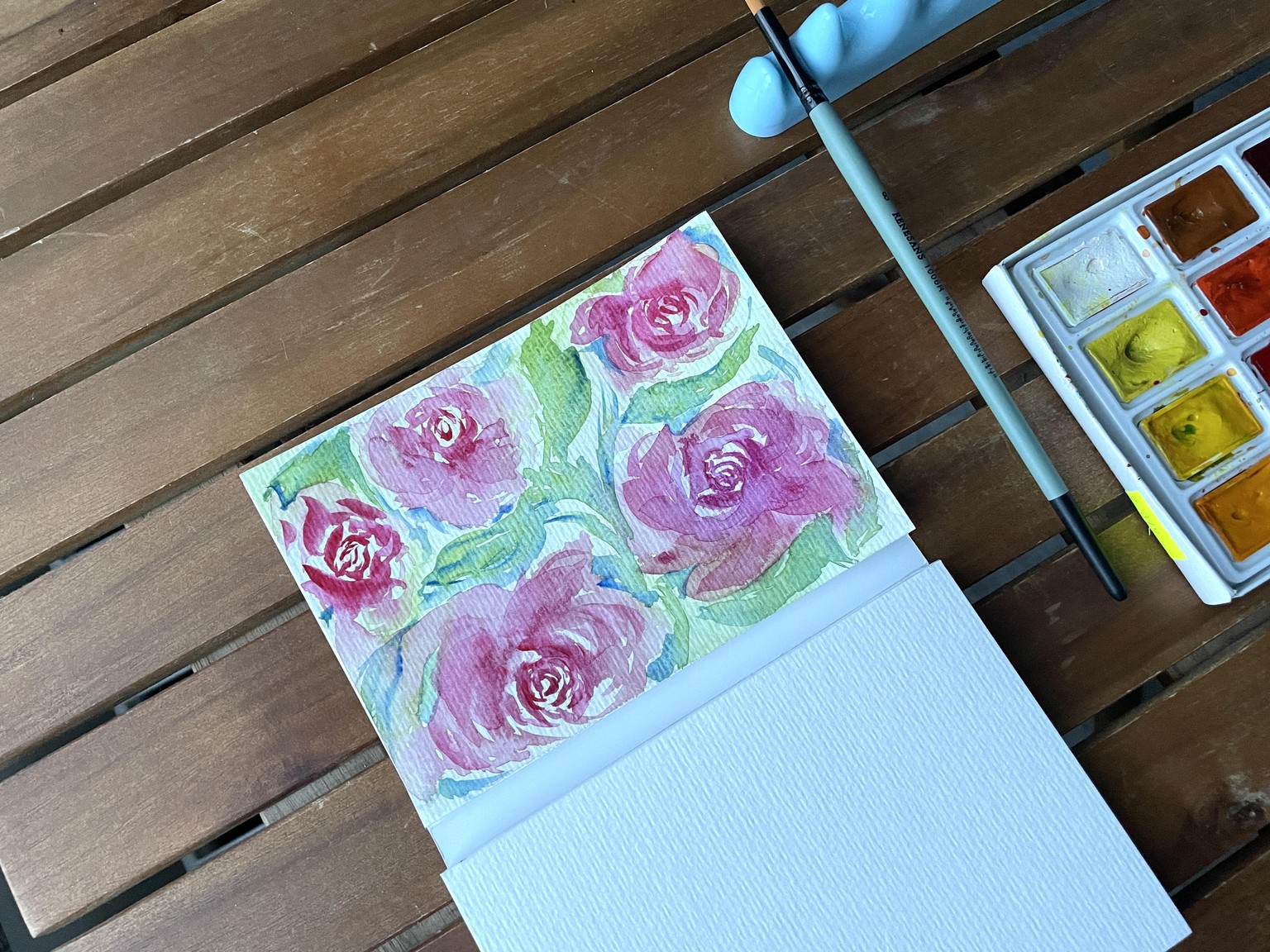 Floral postcard - image 2 - student project