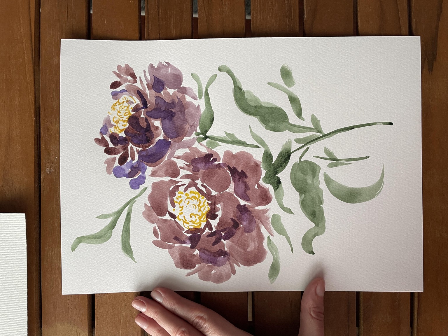 Watercolour florals - image 2 - student project
