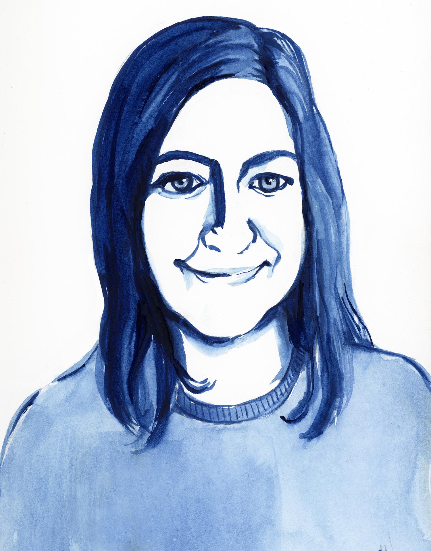Self Portrait in Blue - image 1 - student project