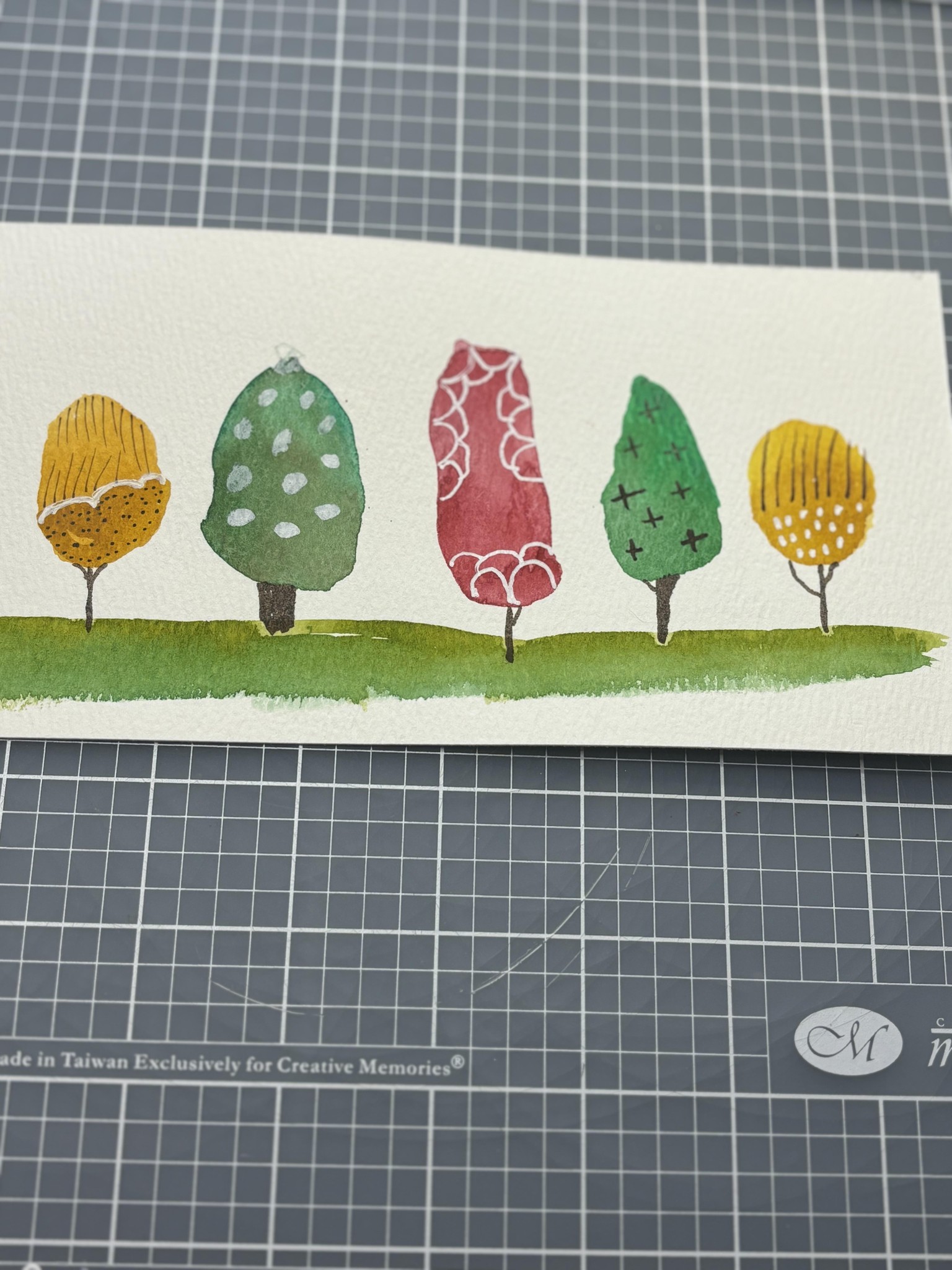Abstract watercolor doodling - image 1 - student project