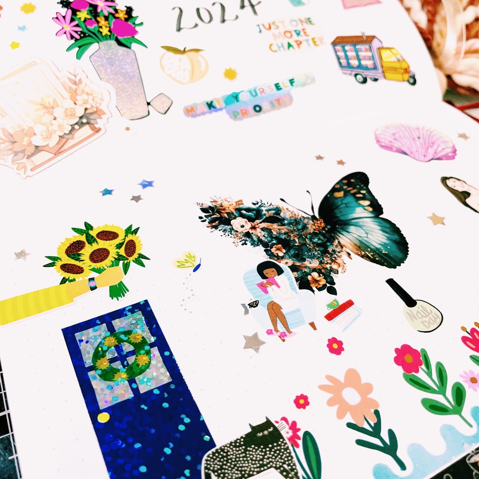 Vision Board with Stickers - image 1 - student project