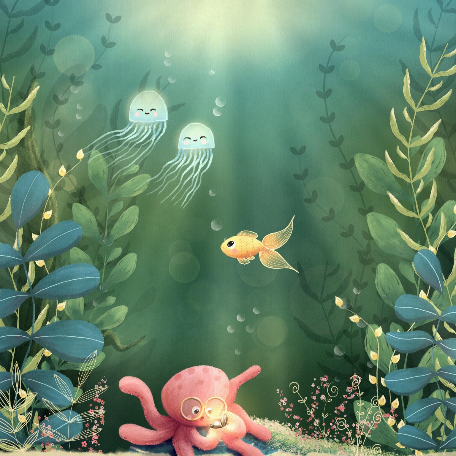 My illustrations with the same techniques and brush set - image 1 - student project