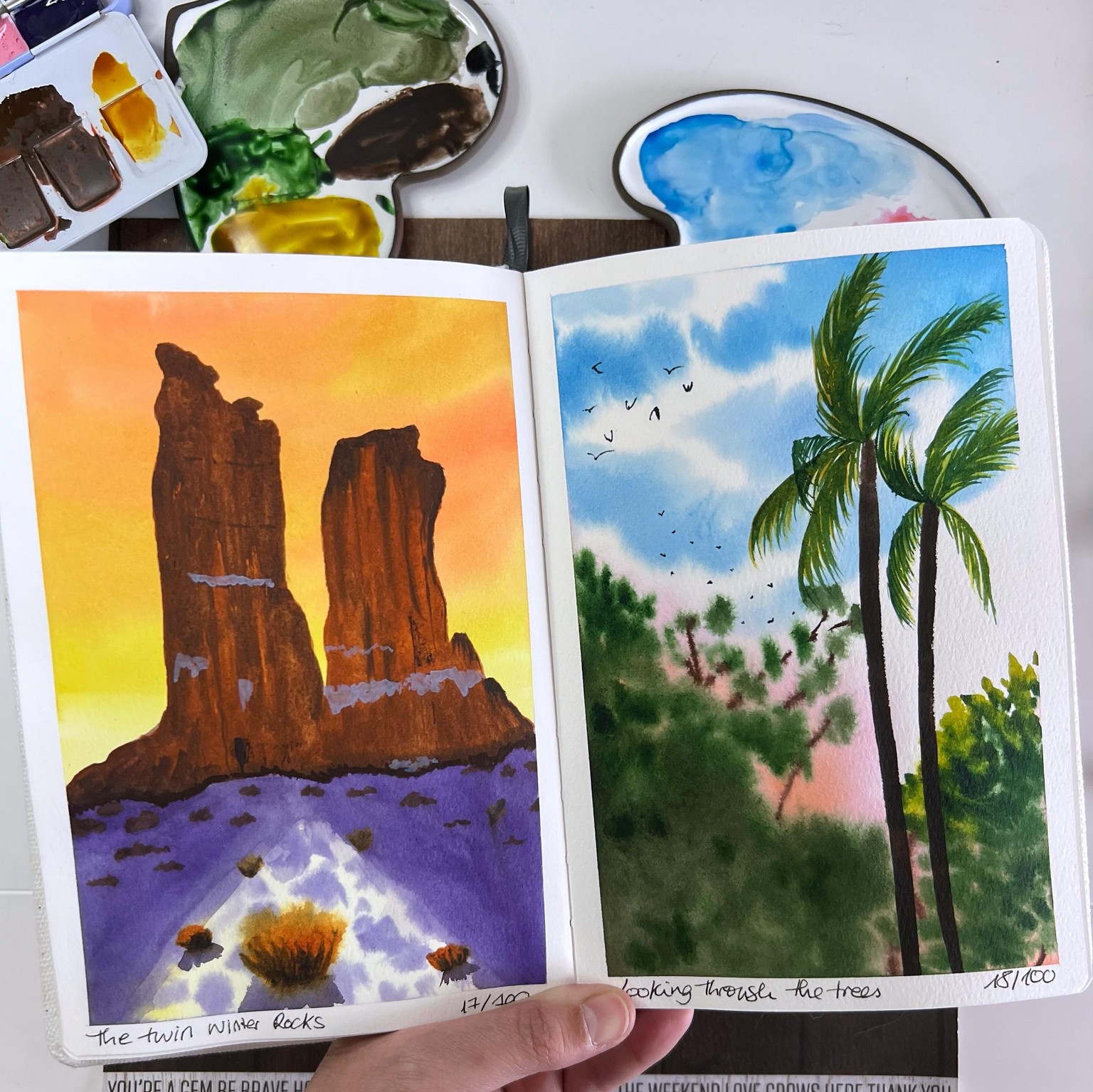 100 Days Watercolor Paradise - image 9 - student project
