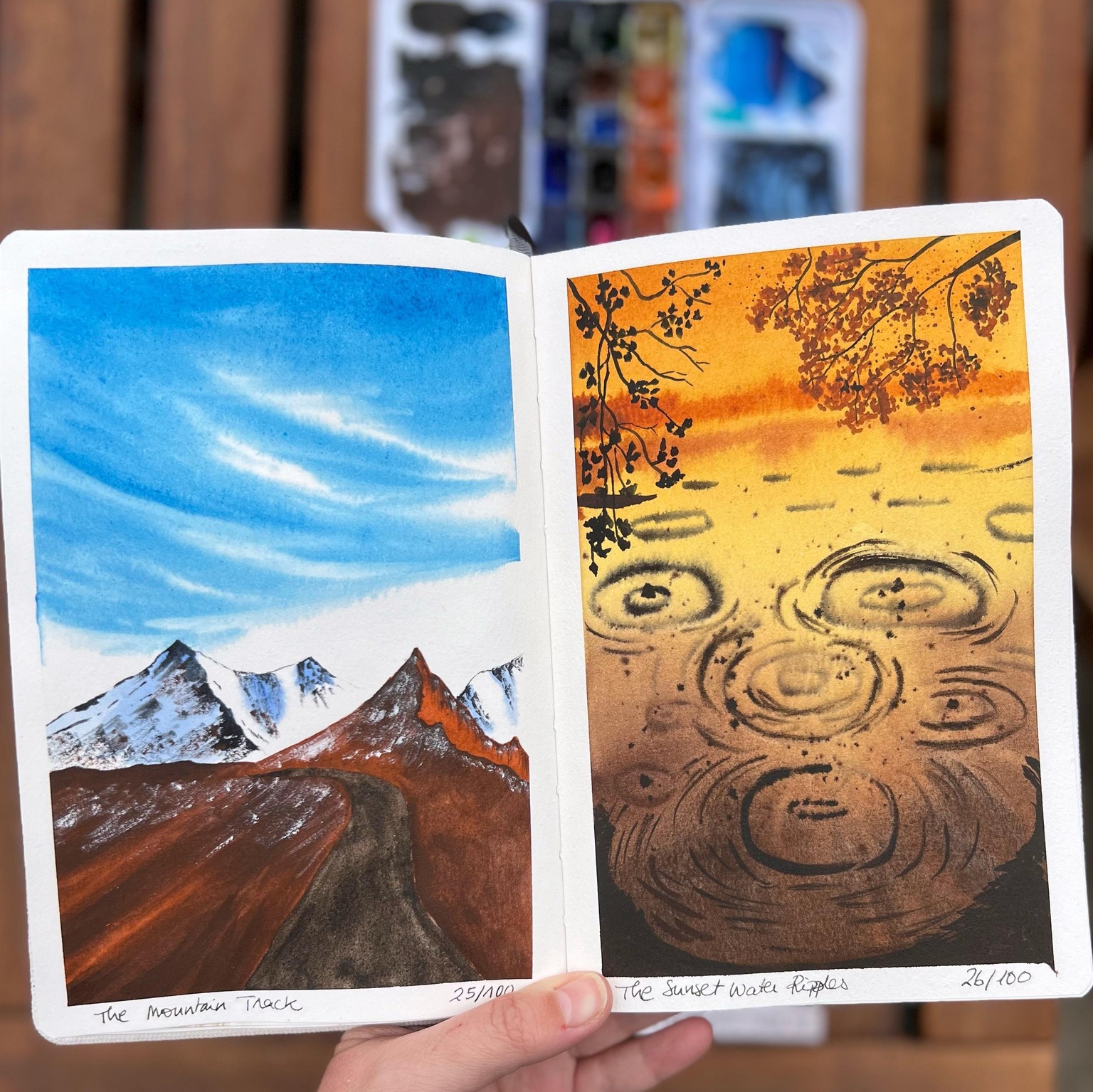 100 Days Watercolor Paradise - image 13 - student project