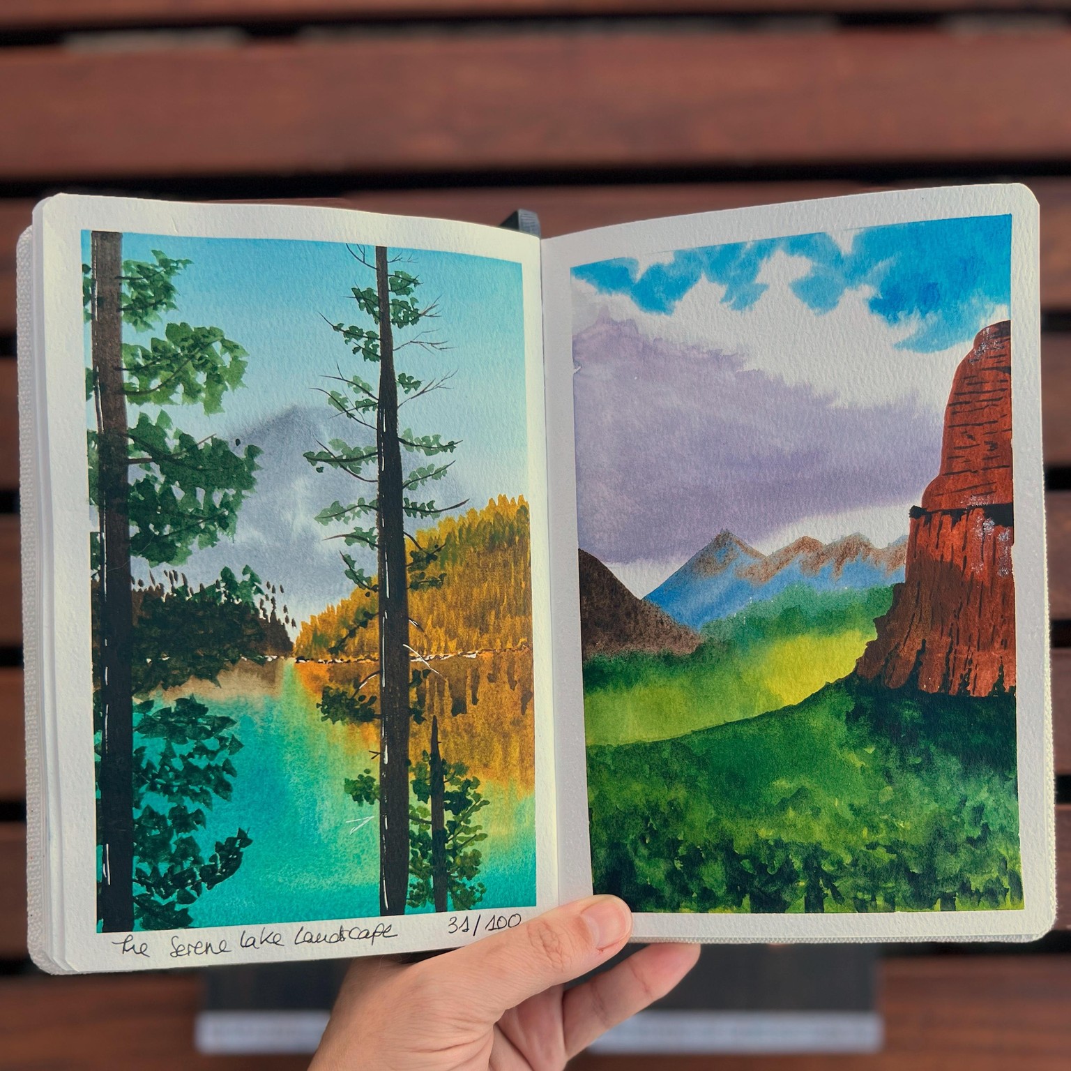 100 Days Watercolor Paradise - image 16 - student project