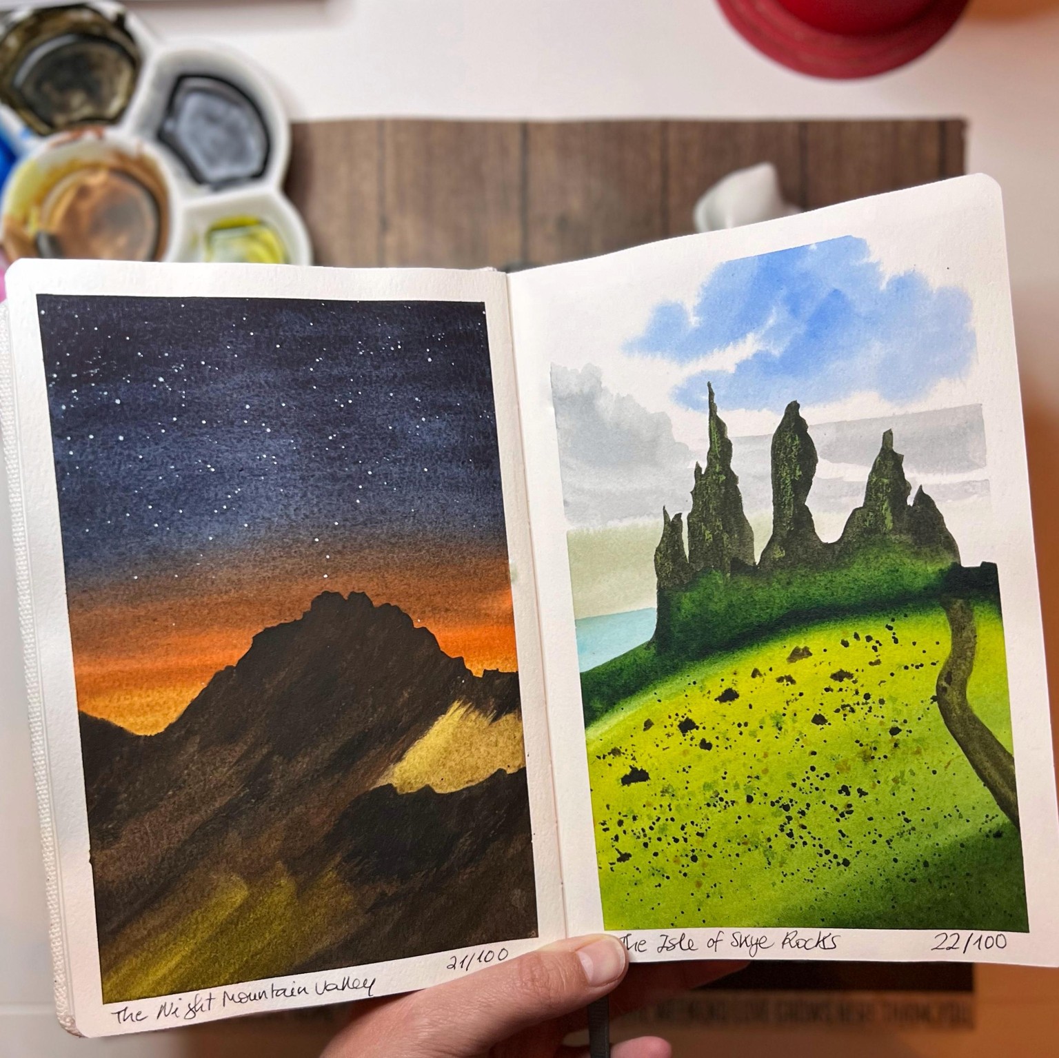 100 Days Watercolor Paradise - image 11 - student project