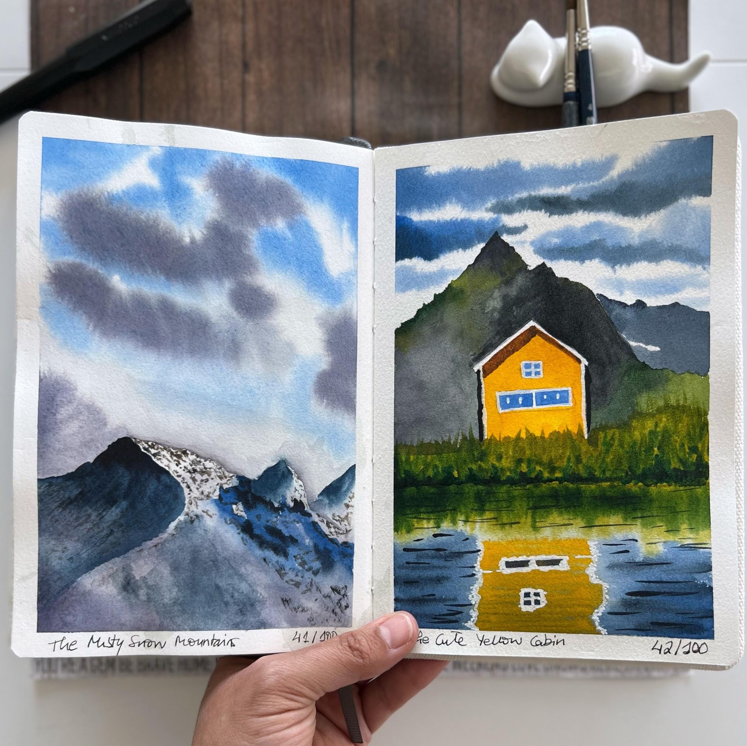 100 Days Watercolor Paradise - image 21 - student project