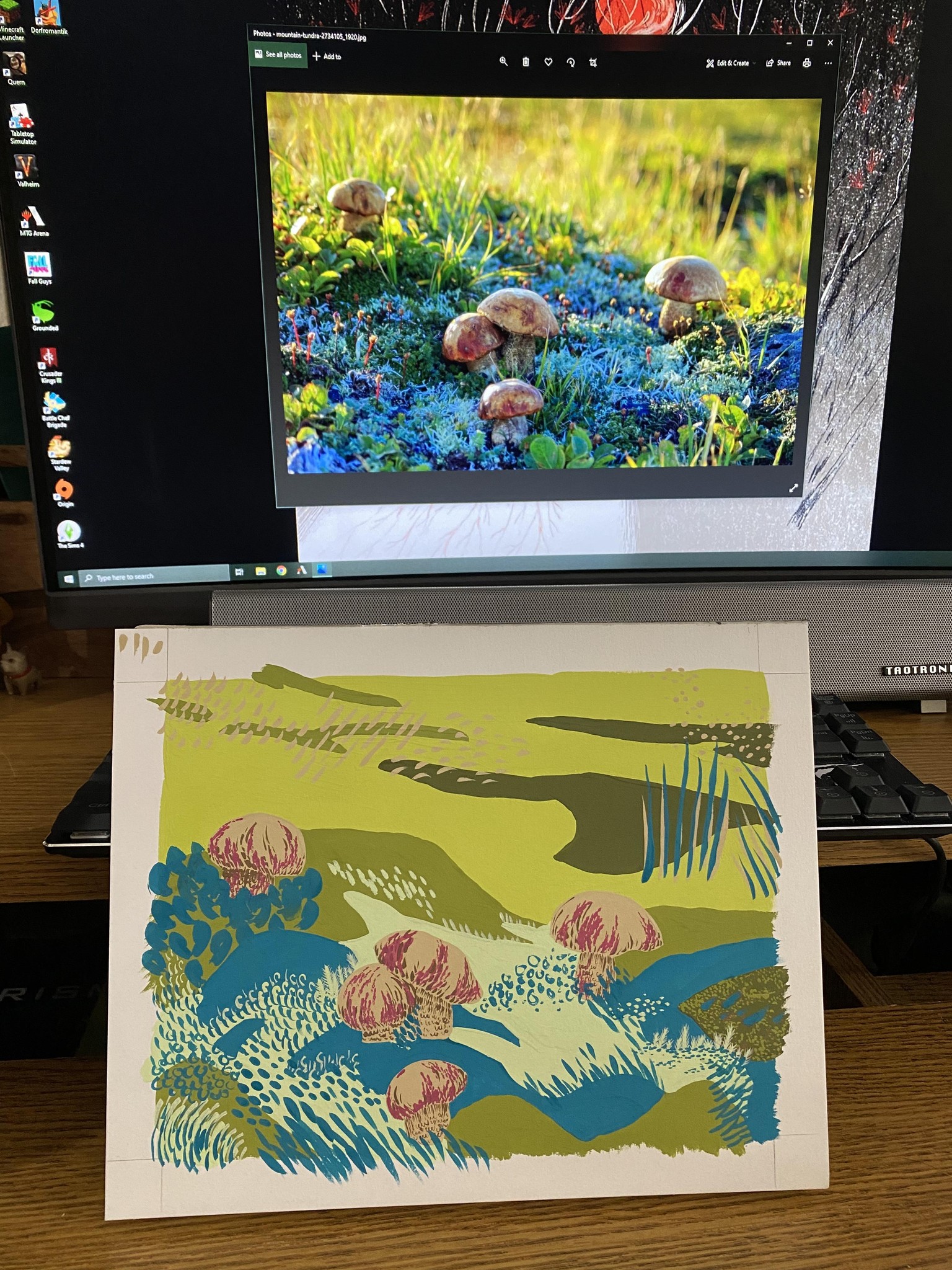 Landscape with Mushrooms - image 4 - student project