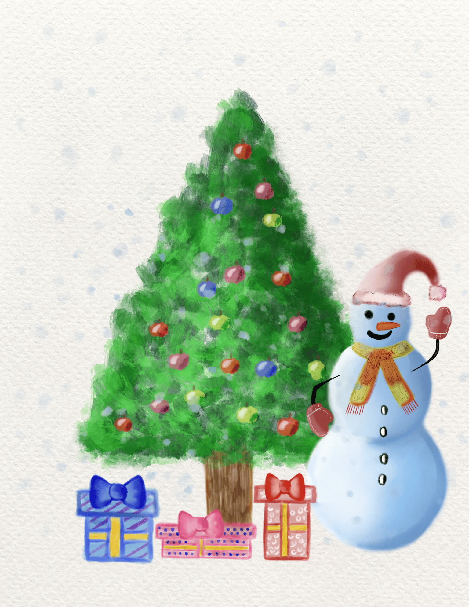 Christmas Snowman Card - image 1 - student project