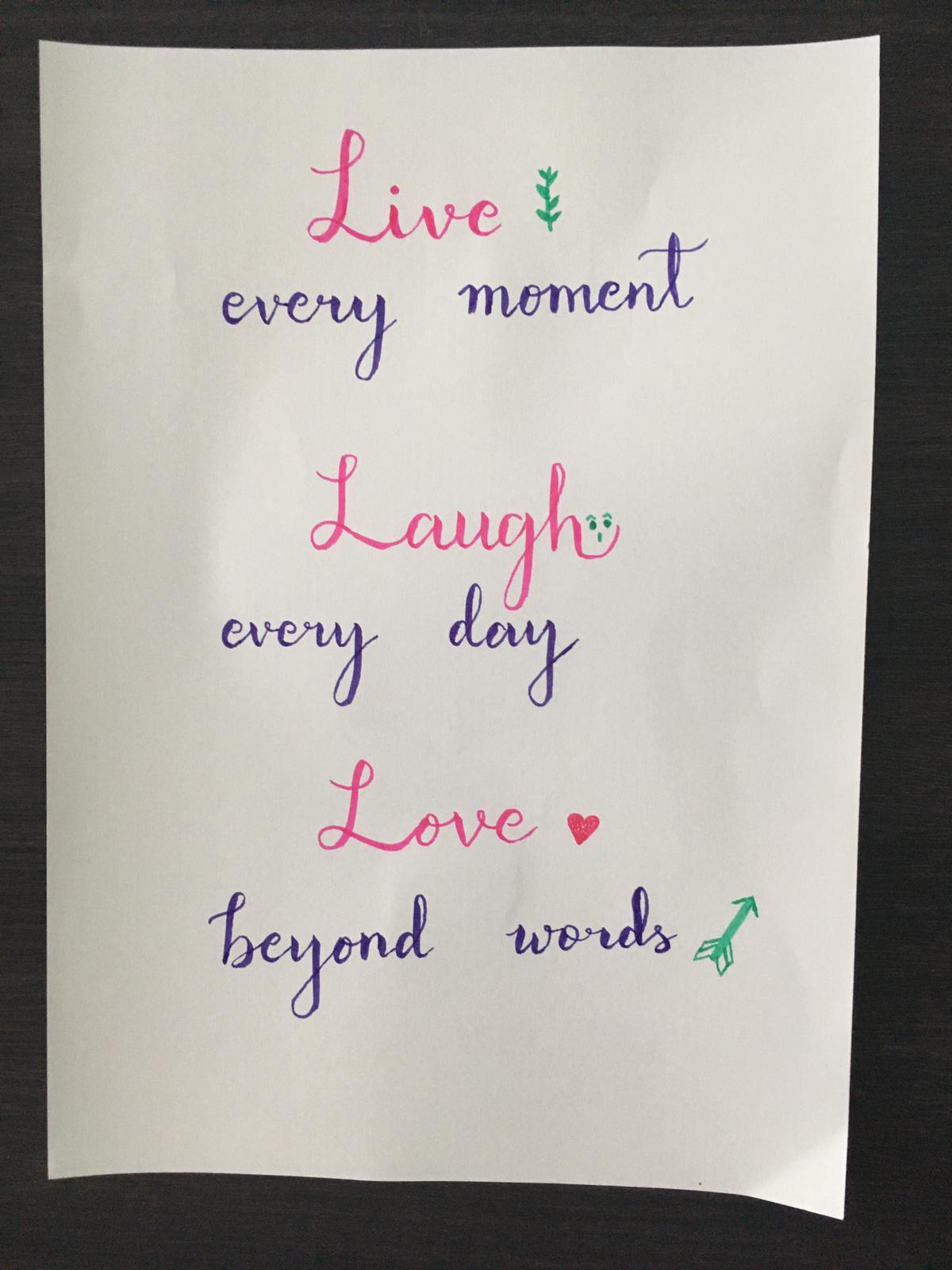 Hand lettering practice - image 4 - student project