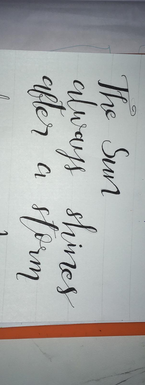 Hand lettering practice - image 1 - student project