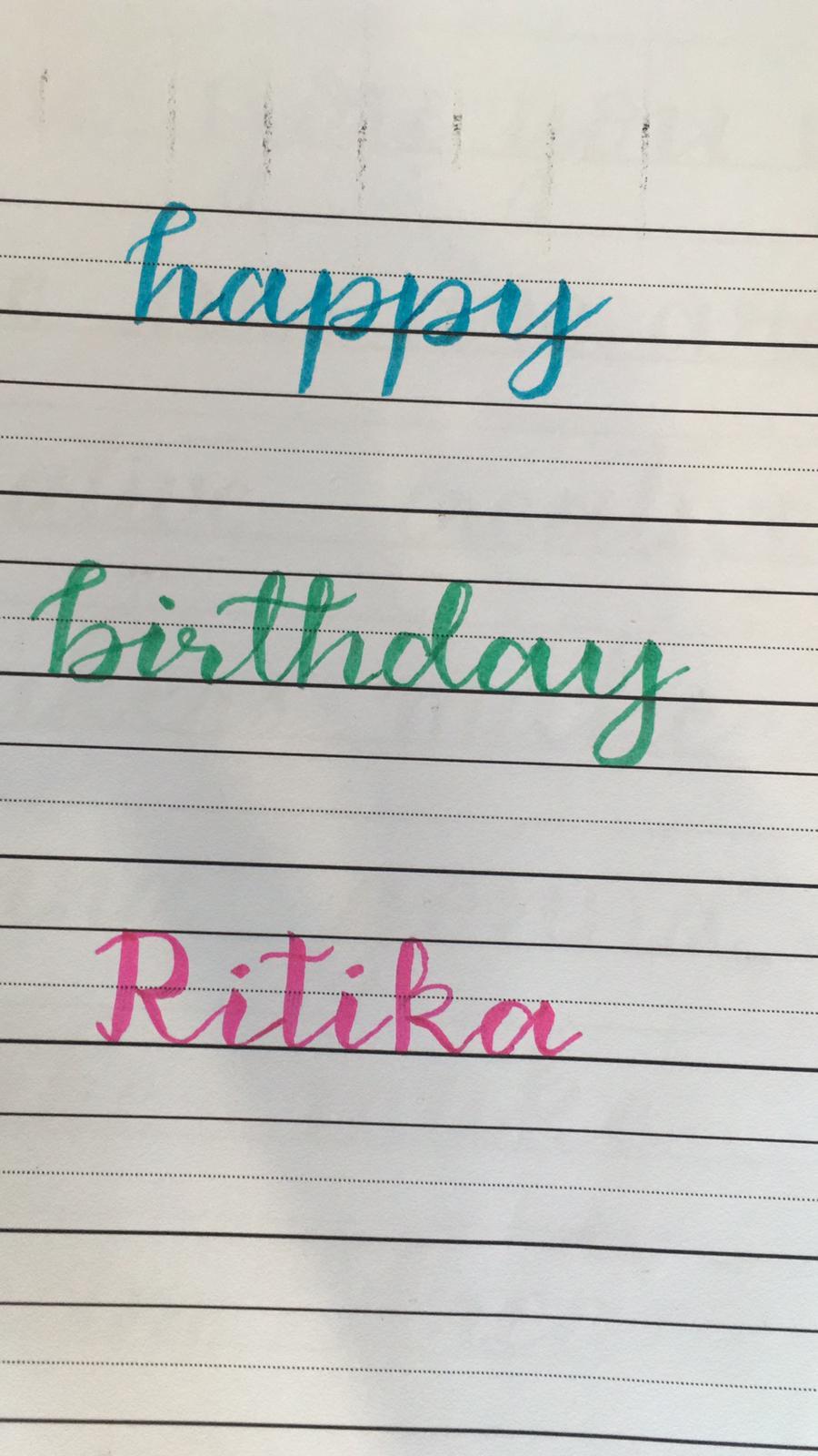 Hand lettering practice - image 2 - student project