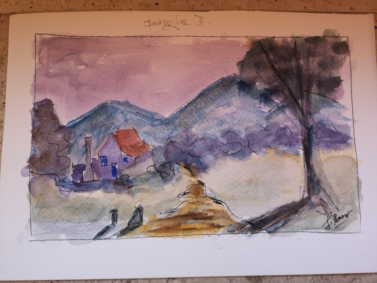 skiciranje ink akvarel - image 1 - student project