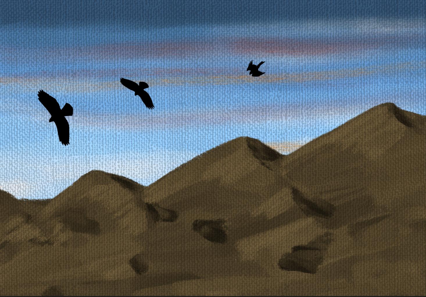 Acrylic landscape - image 2 - student project