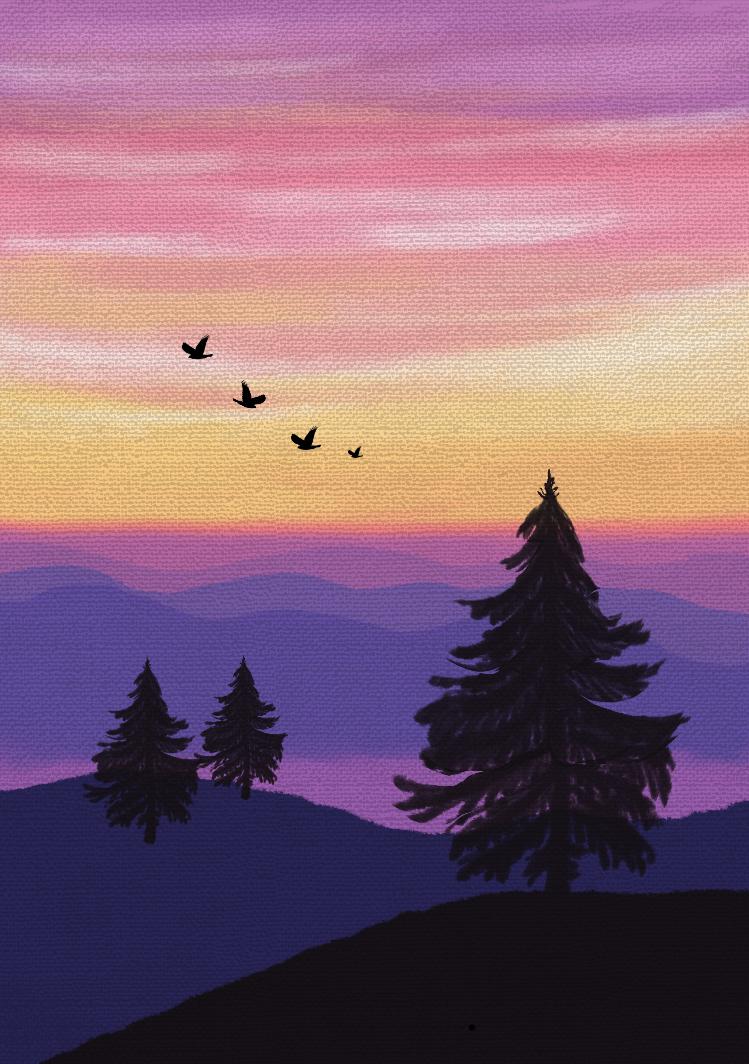 Acrylic landscape - image 4 - student project
