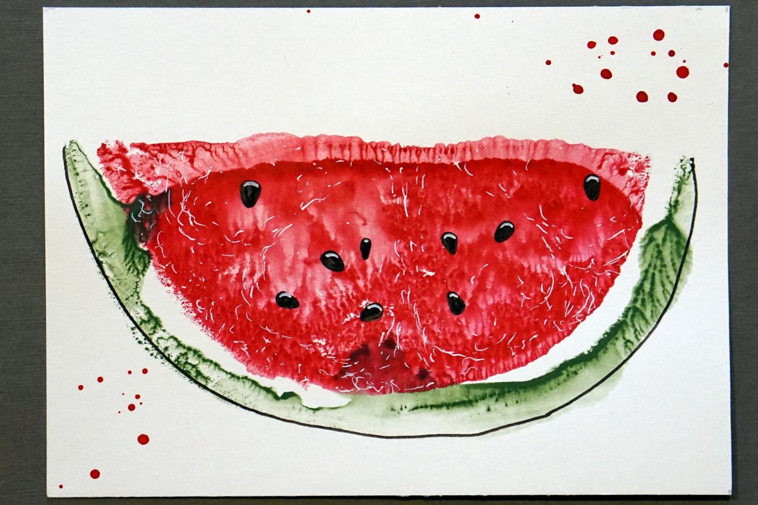 Water-color-water-melon - image 2 - student project