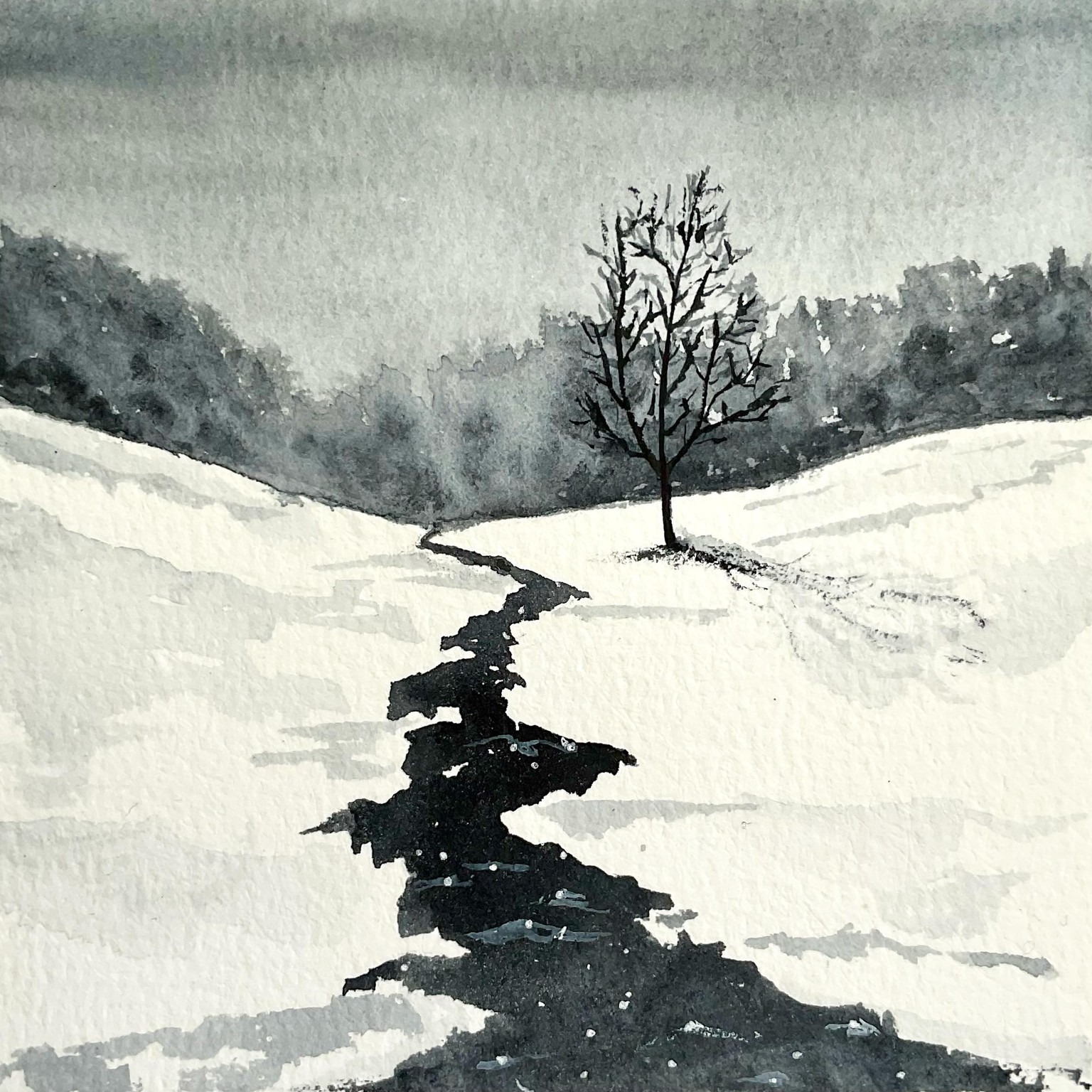 Snowy mountains - image 2 - student project