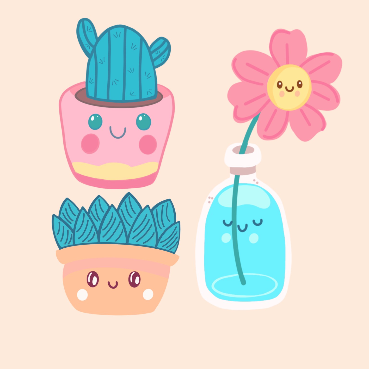 Kawaii Plants - image 1 - student project