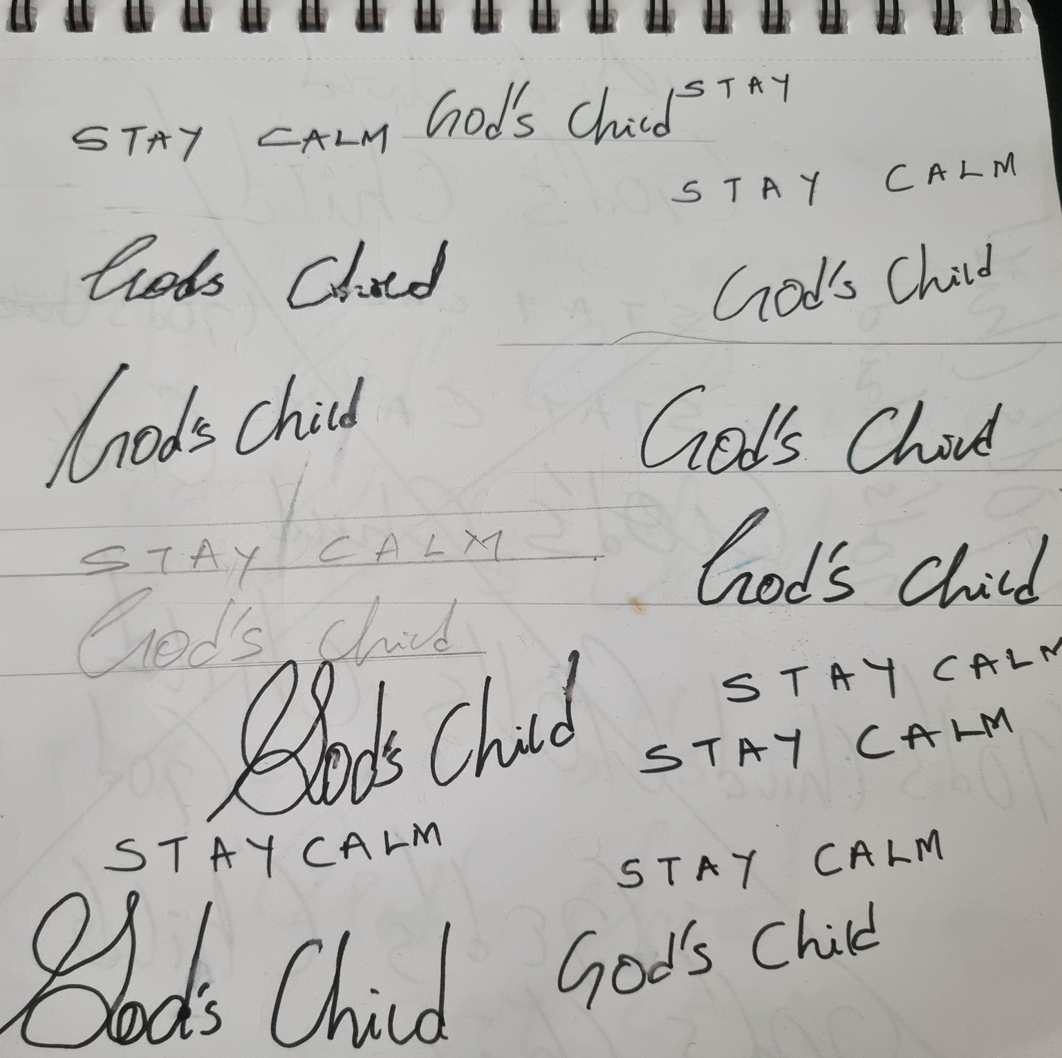 Hand lettering practice - Stay Calm - image 5 - student project