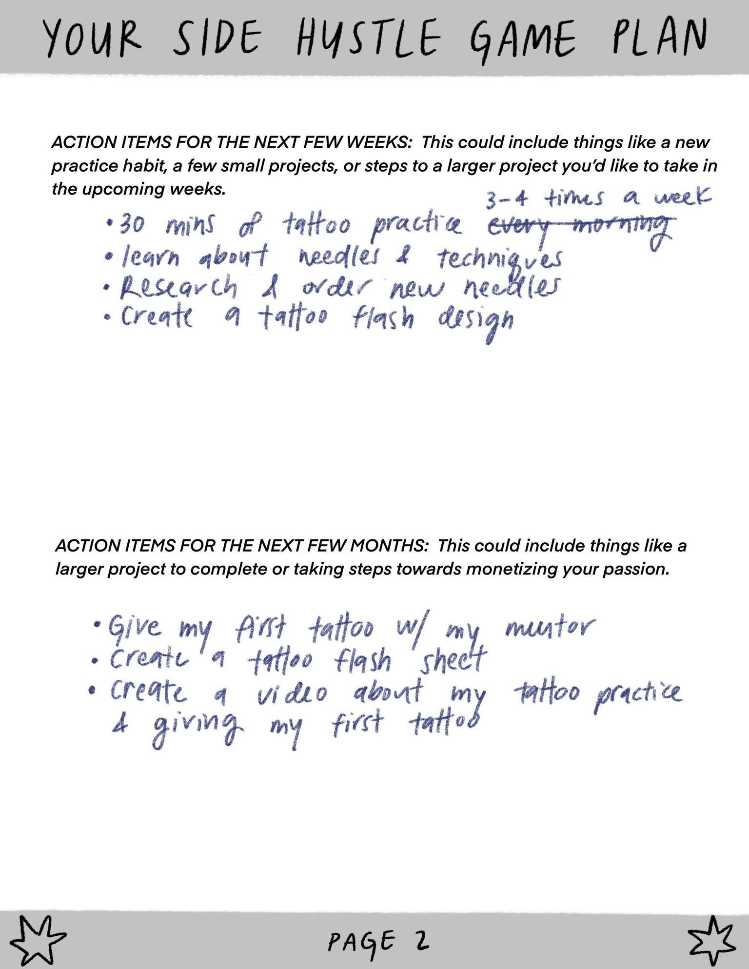 Gabi's completed workbook - image 4 - student project