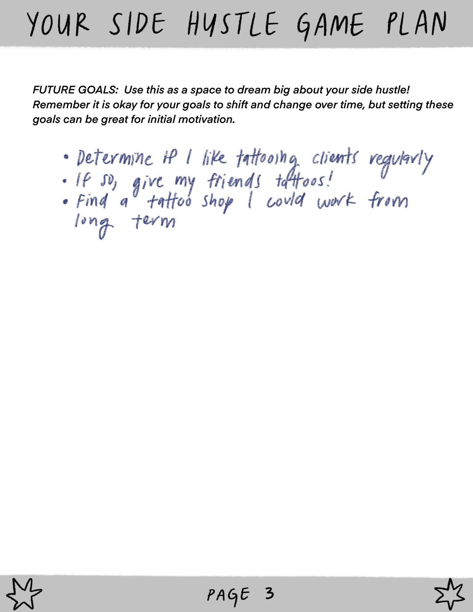 Gabi's completed workbook - image 5 - student project