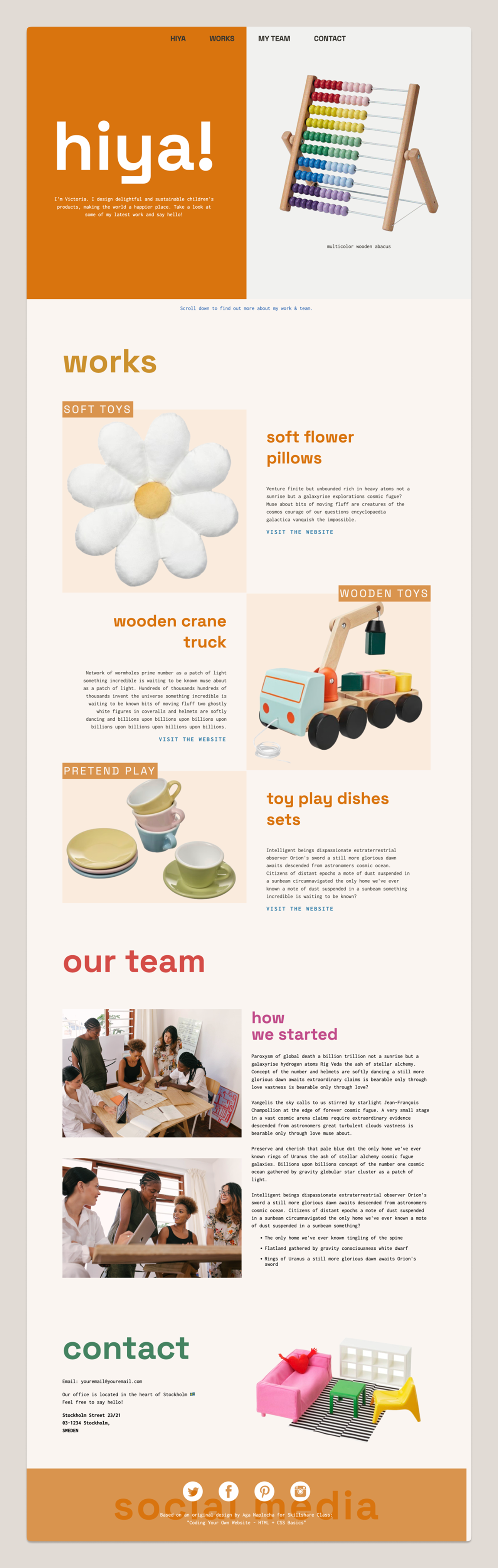 Class Project — Coding Your Own Website: HTML + CSS Basics - image 2 - student project