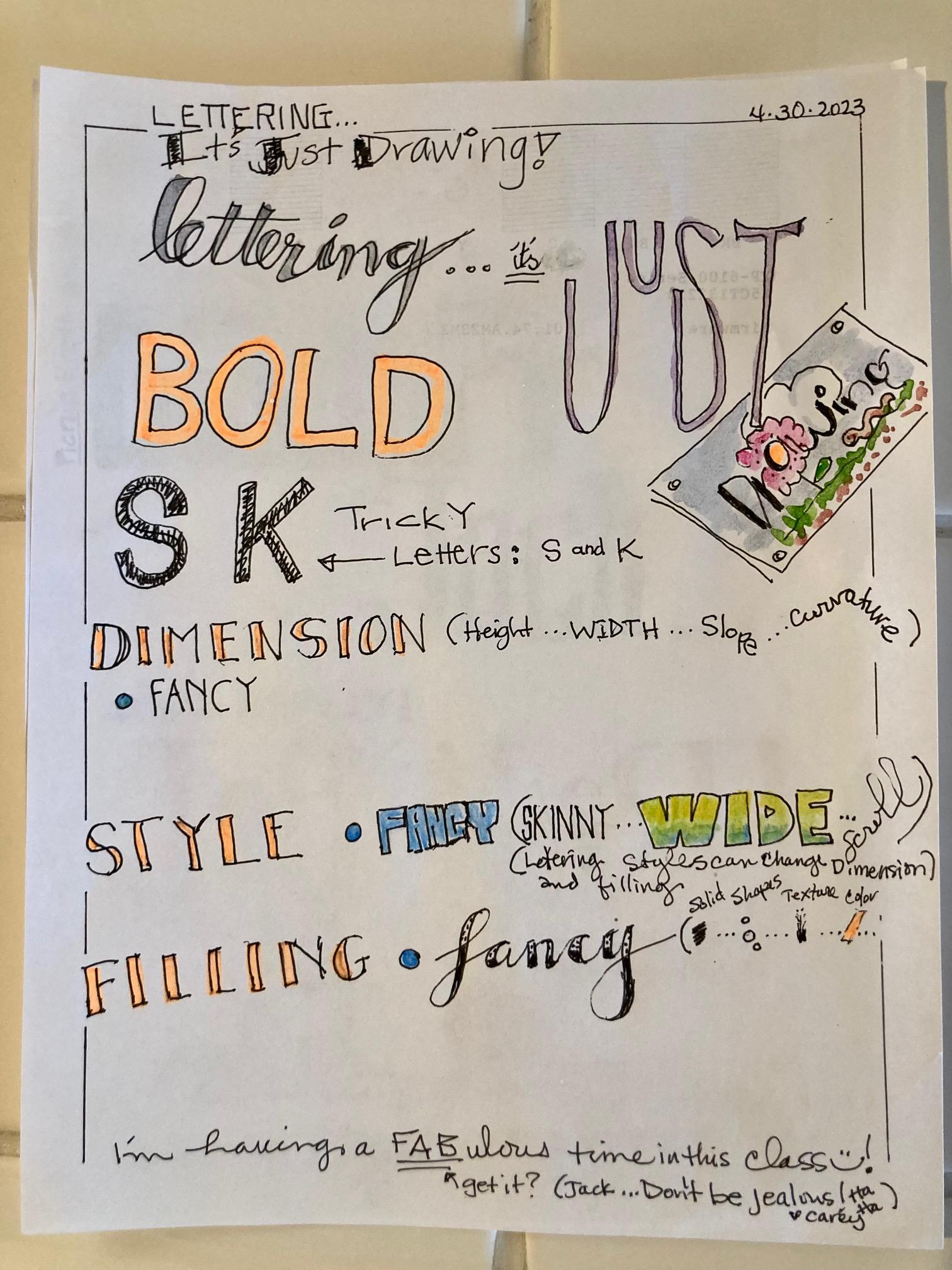 Everyone can draw letters - Hand lettering is just drawing - image 1 - student project