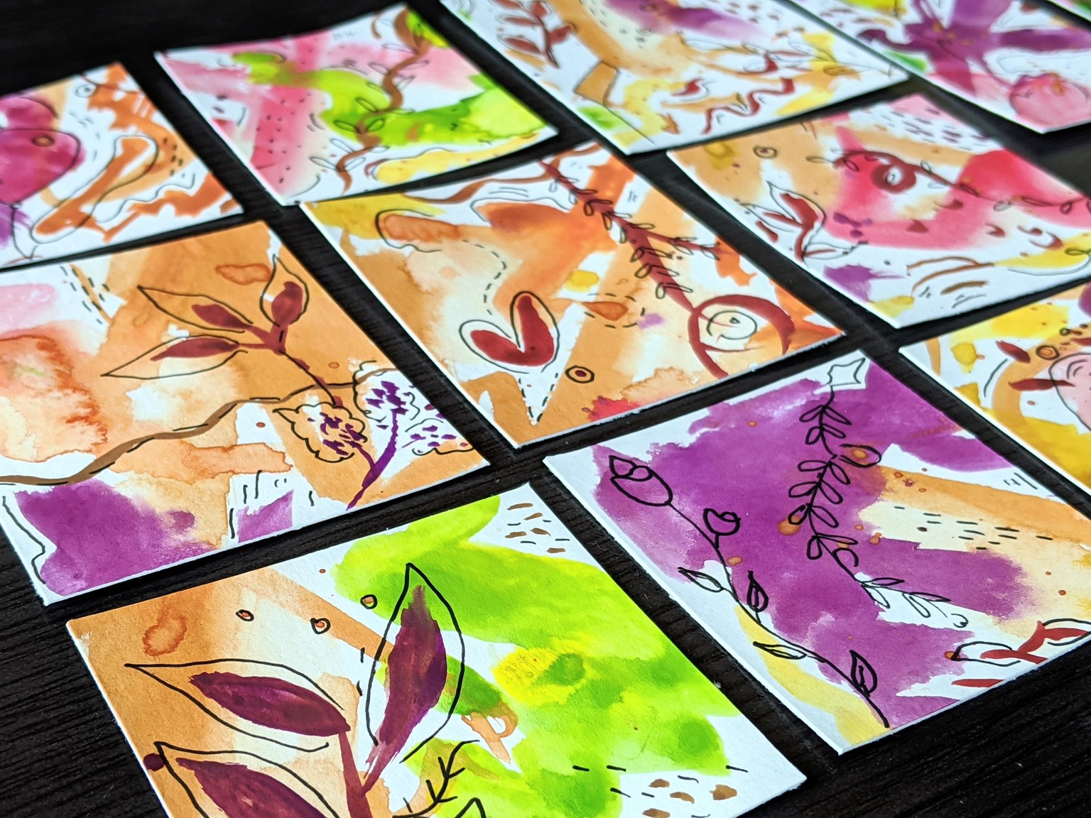 Watercolor Bookmarks - image 3 - student project