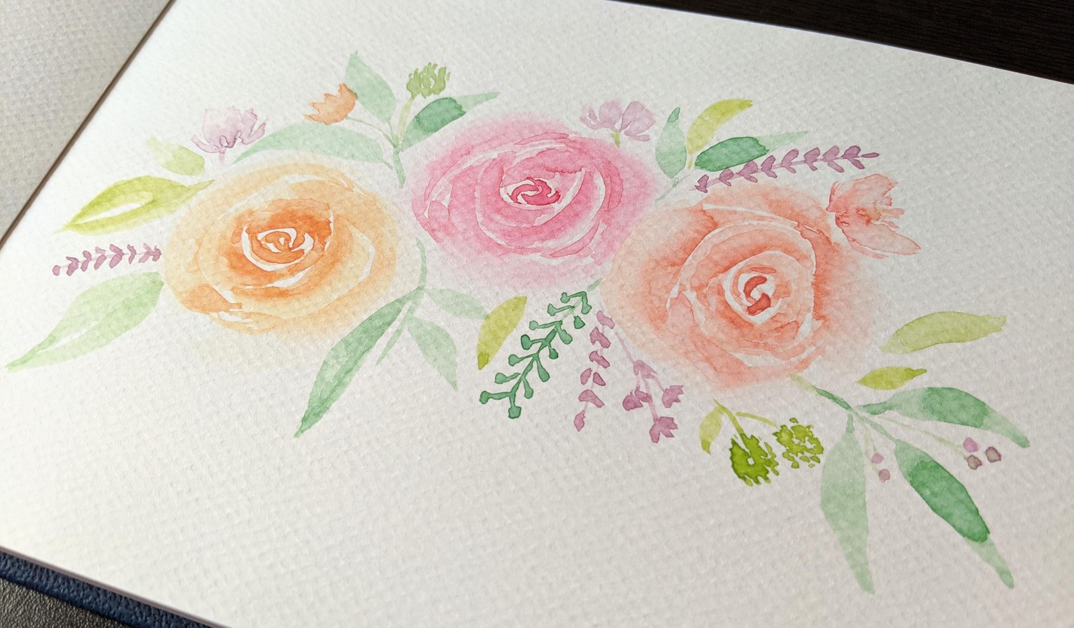 Watercolors Floral Bouquet - image 4 - student project